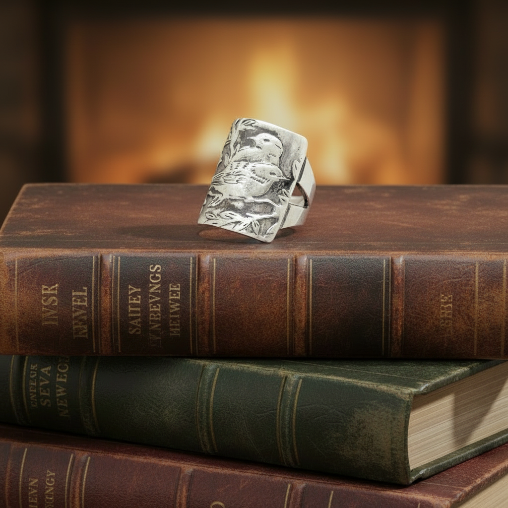 Best Friends Sterling Silver Bird Ring