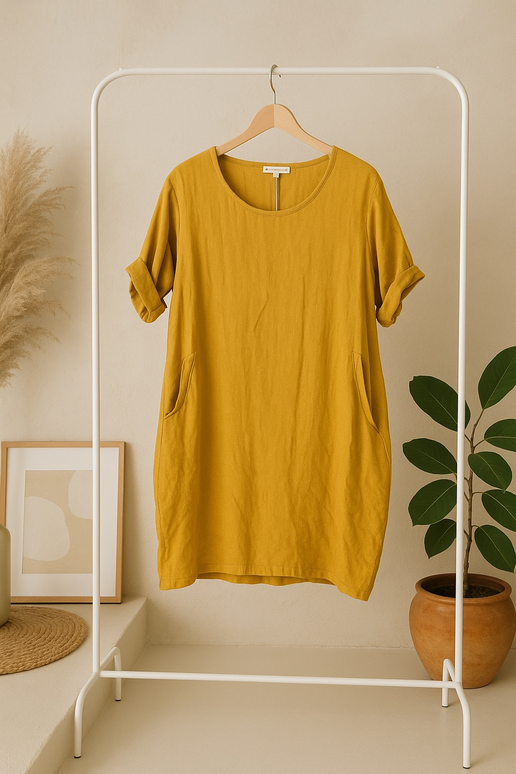 Le Marais Linen Dress - Out of the Blue