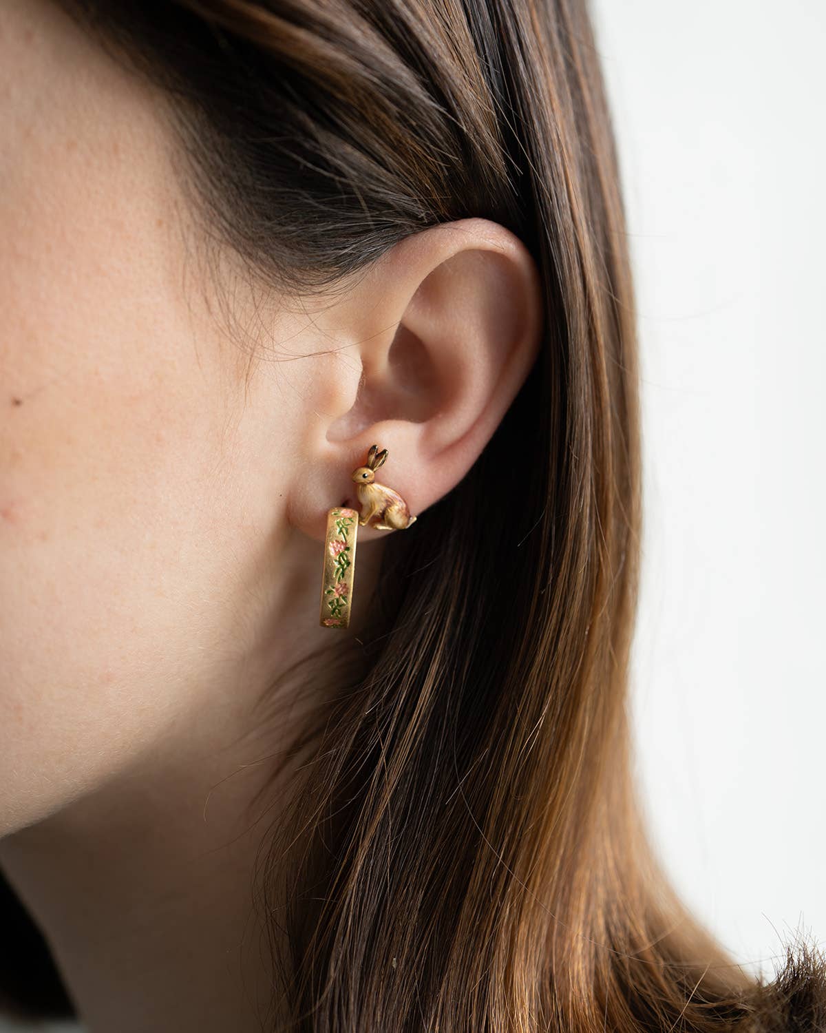 Rabbit Stud Earrings - Out of the Blue
