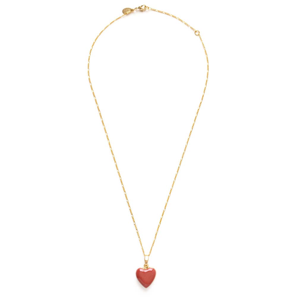 Large Enamel Heart Locket - Out of the Blue