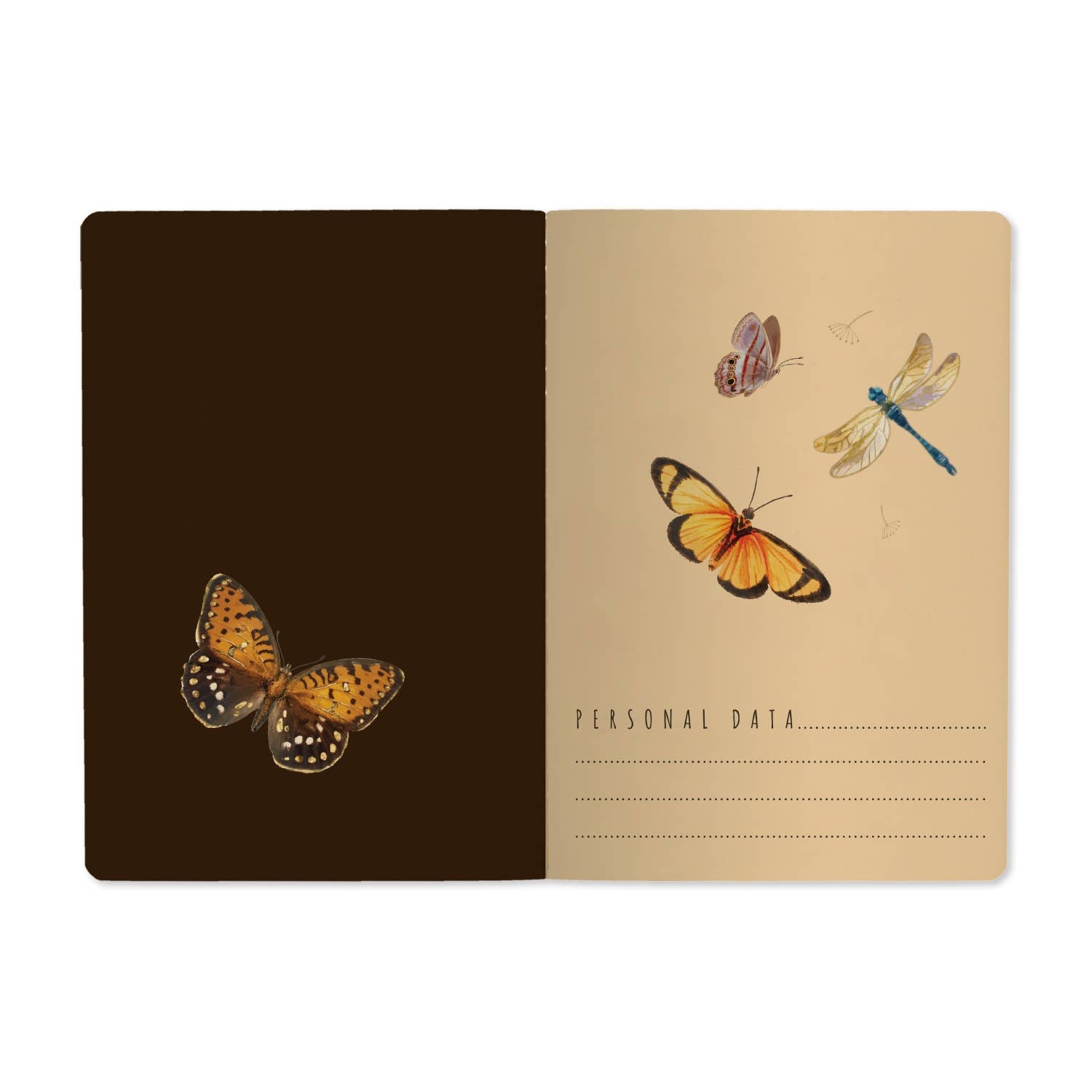 Butterflies and Peonies notebook