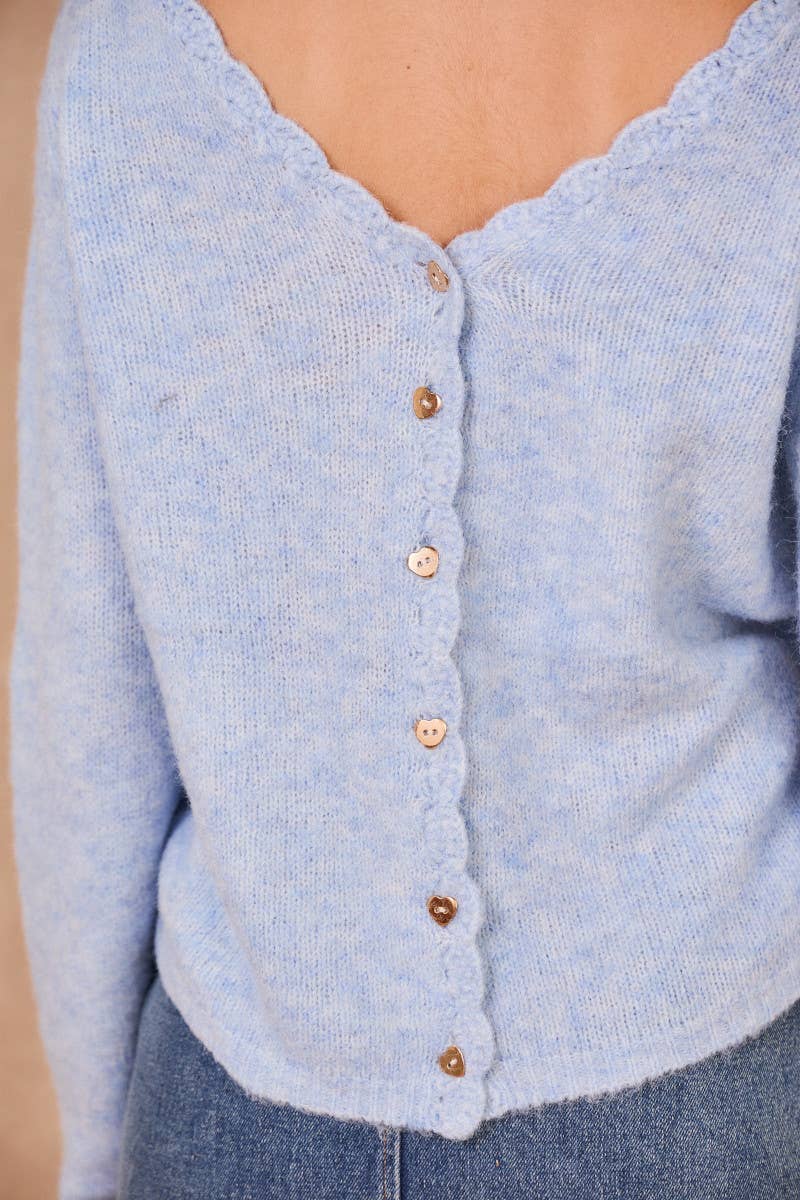 MARION Soft Reversible Cardigan - Out of the Blue