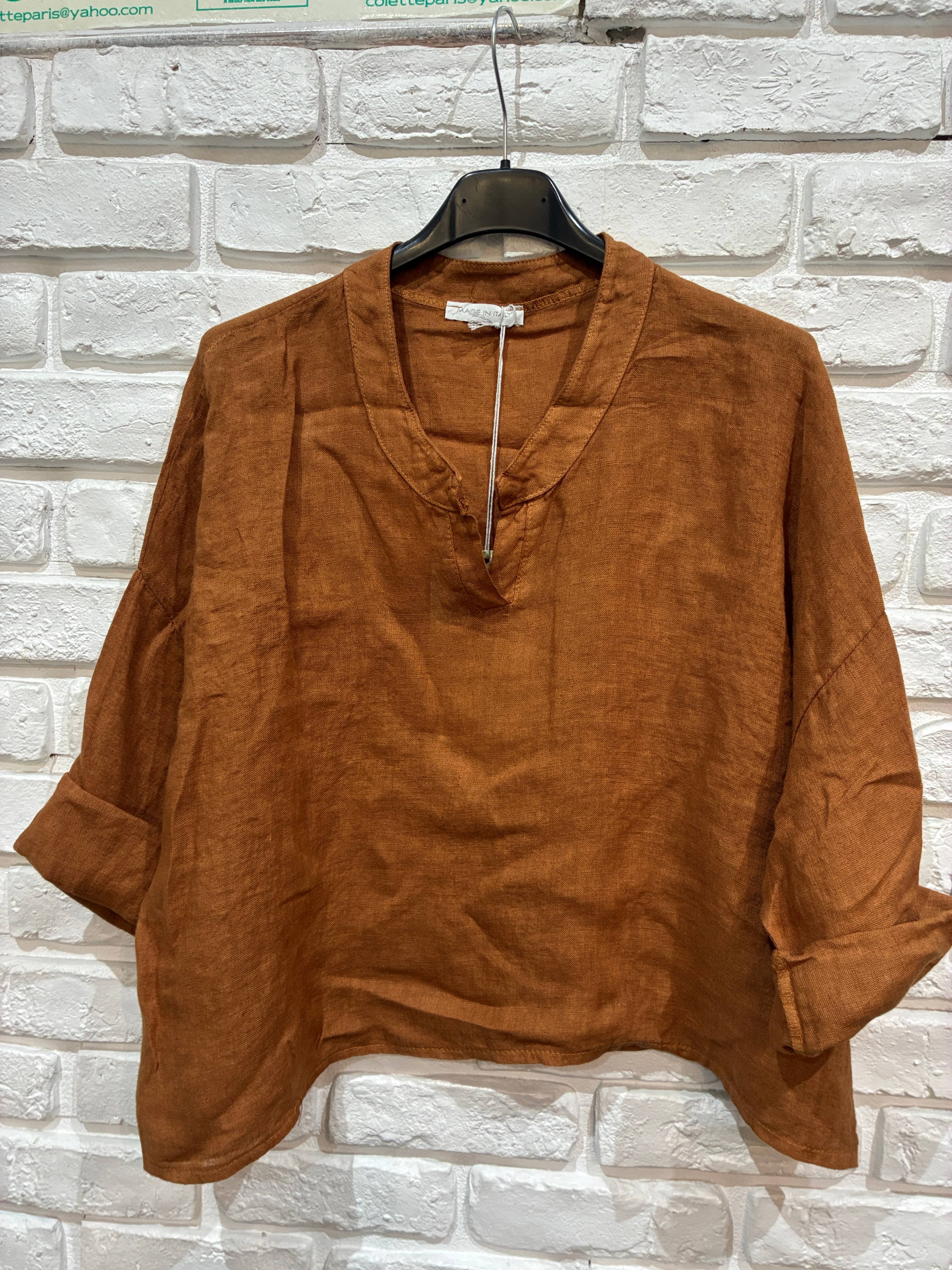 June Linen Top