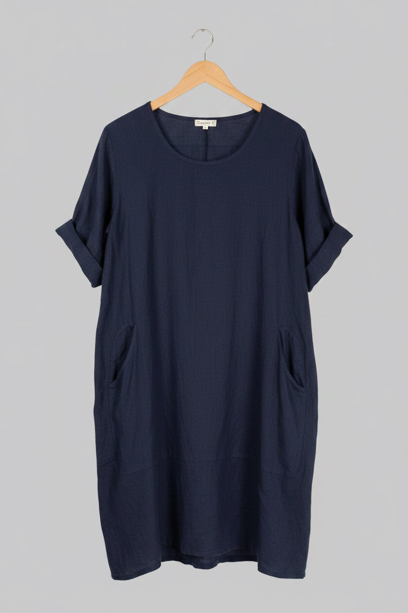 Maya Linen Dress - Out of the Blue