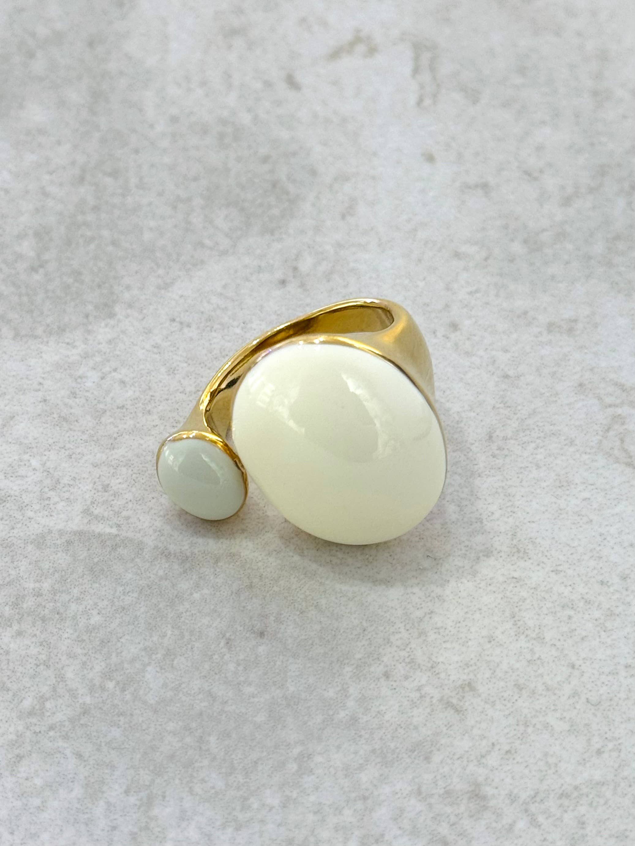 Morris Stainless Enamel Ring - Out of the Blue