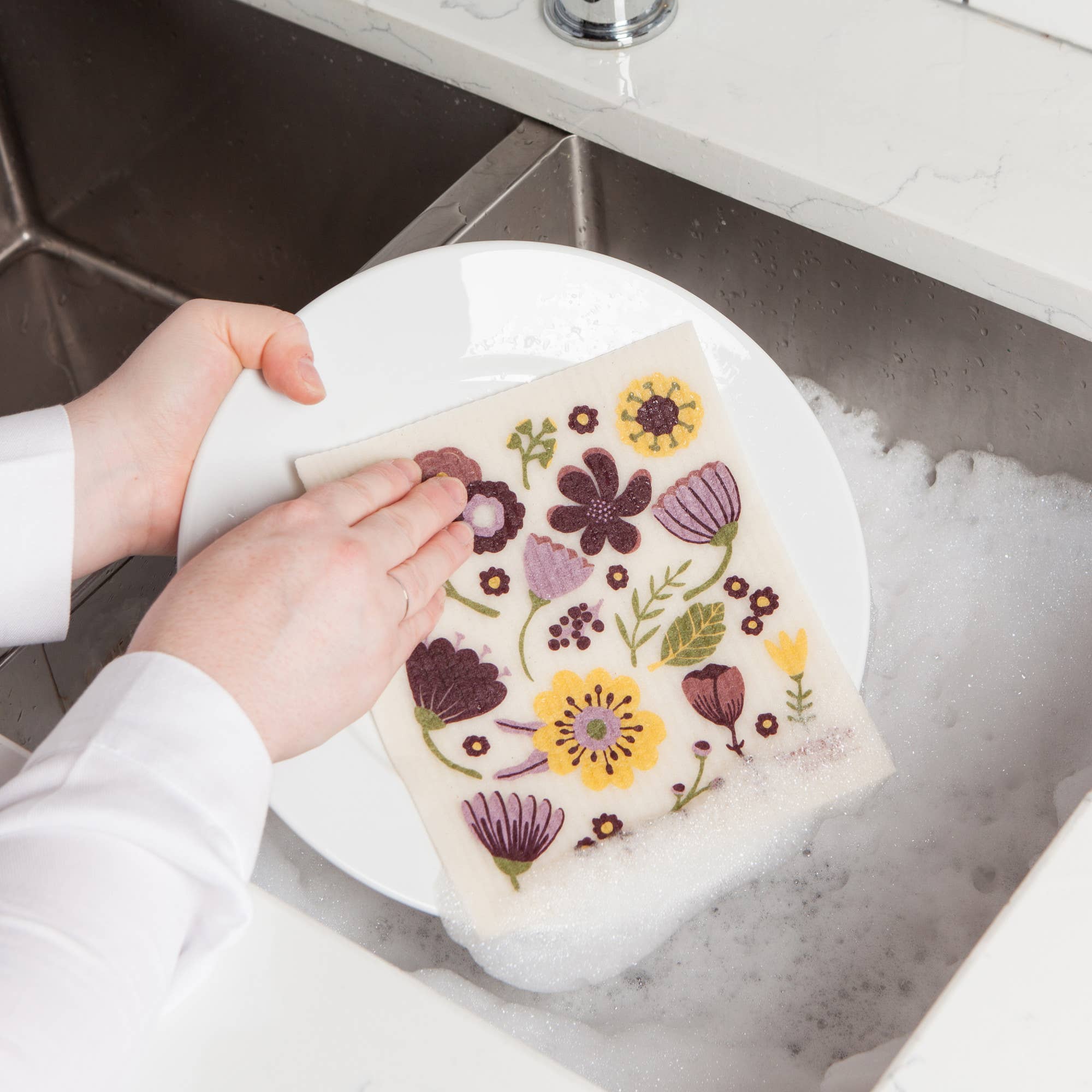 Ecologie Swedish Sponge Reusable Dishcloth Flora