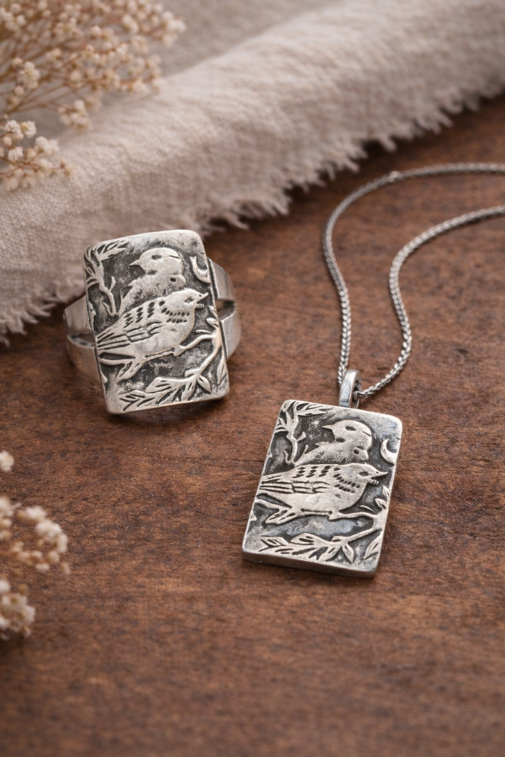 Nestling Bird Pendant