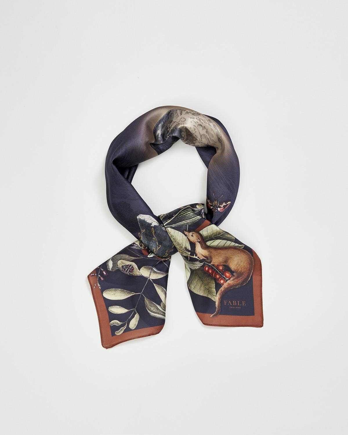 Wolf Garden Narrative Square Scarf - Out of the Blue