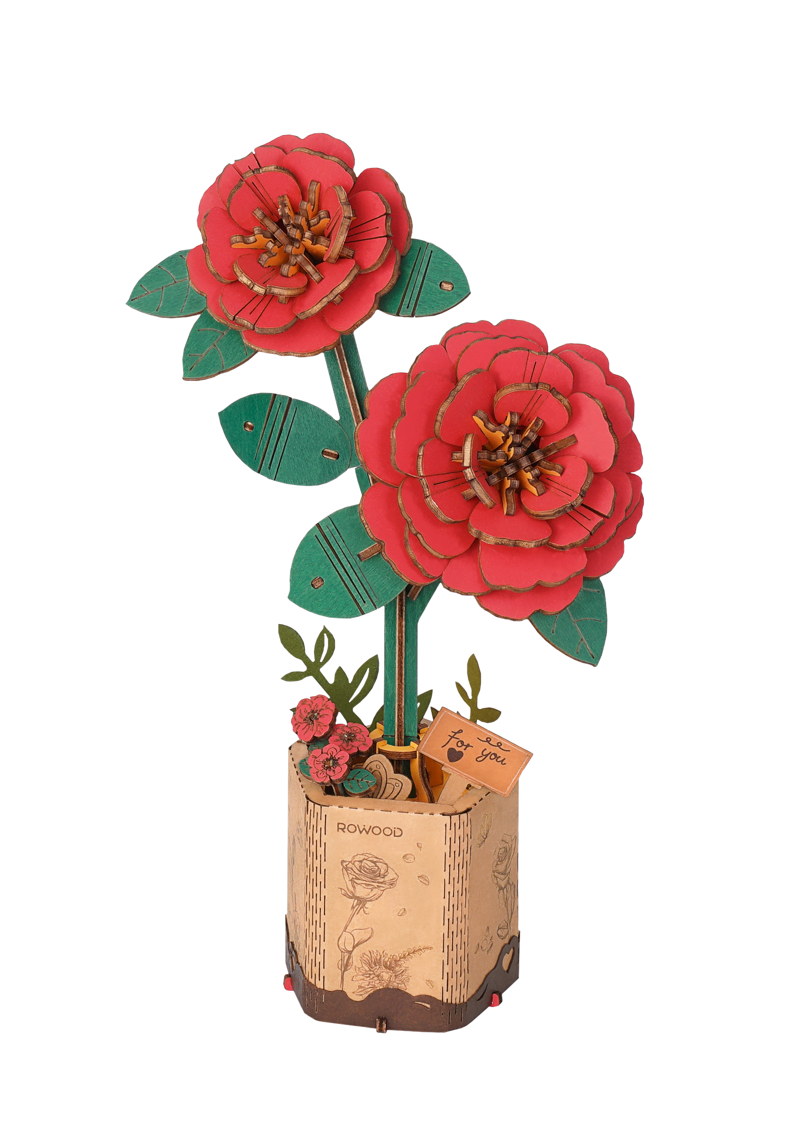 3D Wooden Flower Puzzle Bundle Pack - Out of the Blue