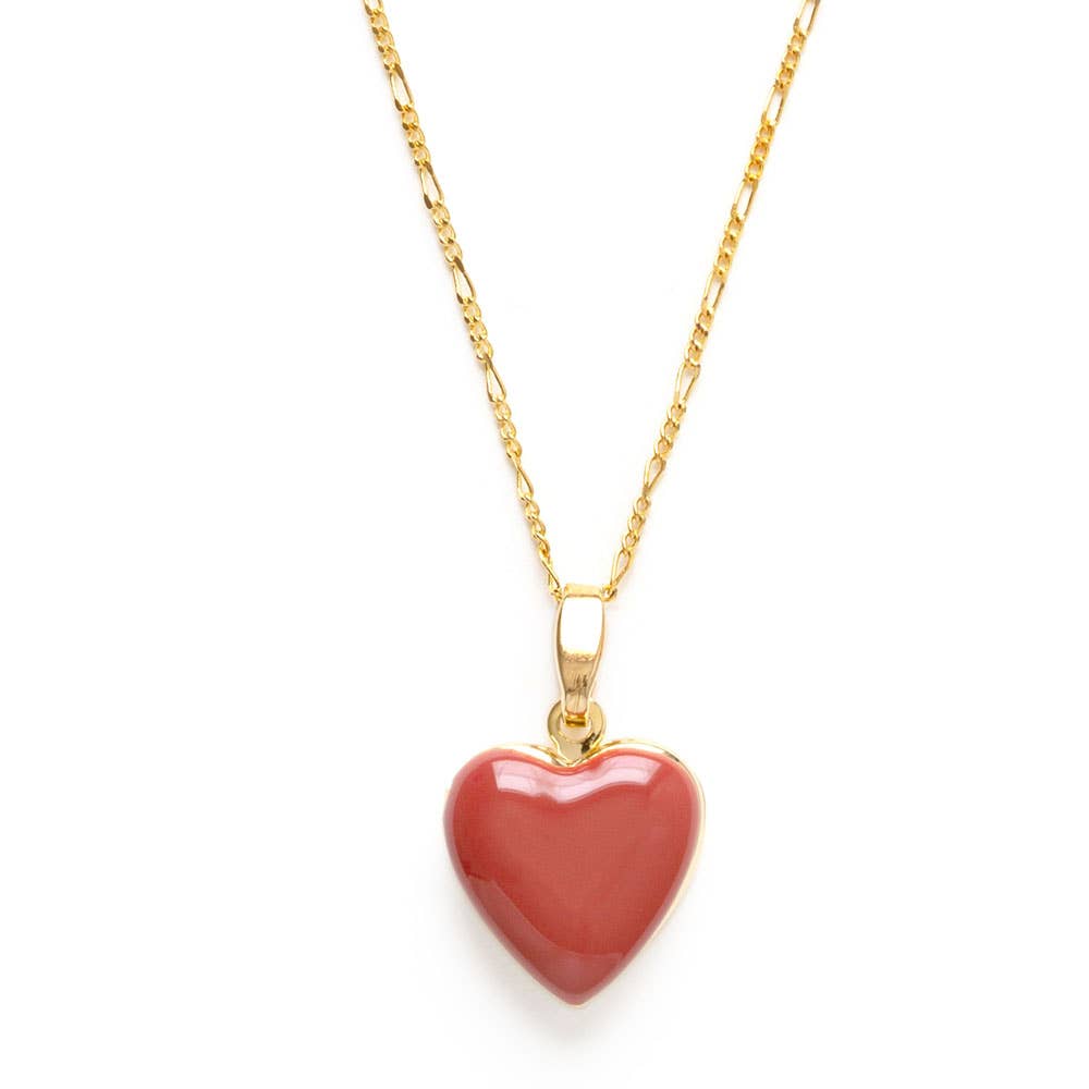 Large Enamel Heart Locket - Out of the Blue