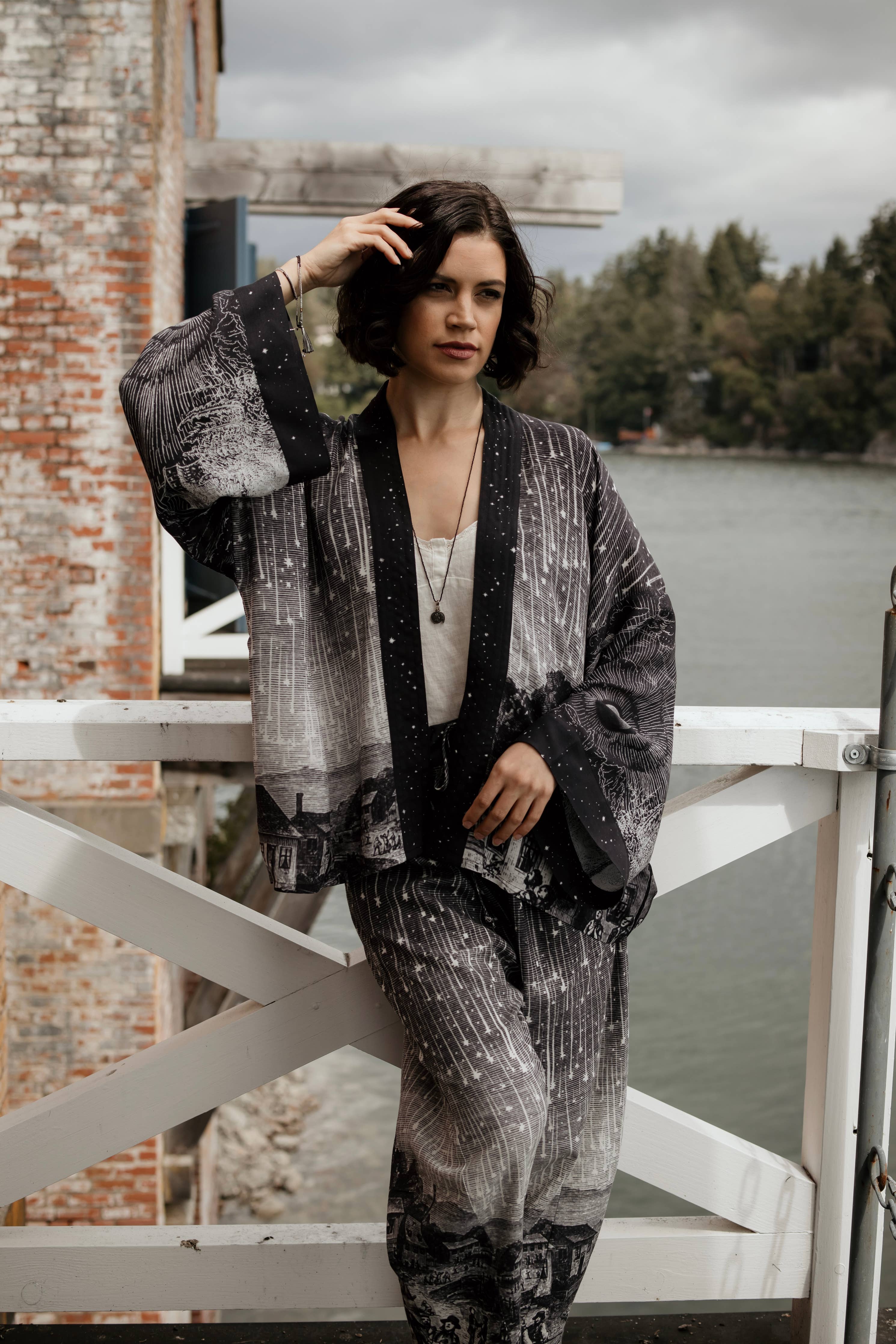Stargazer Cropped Jacket - Out of the Blue