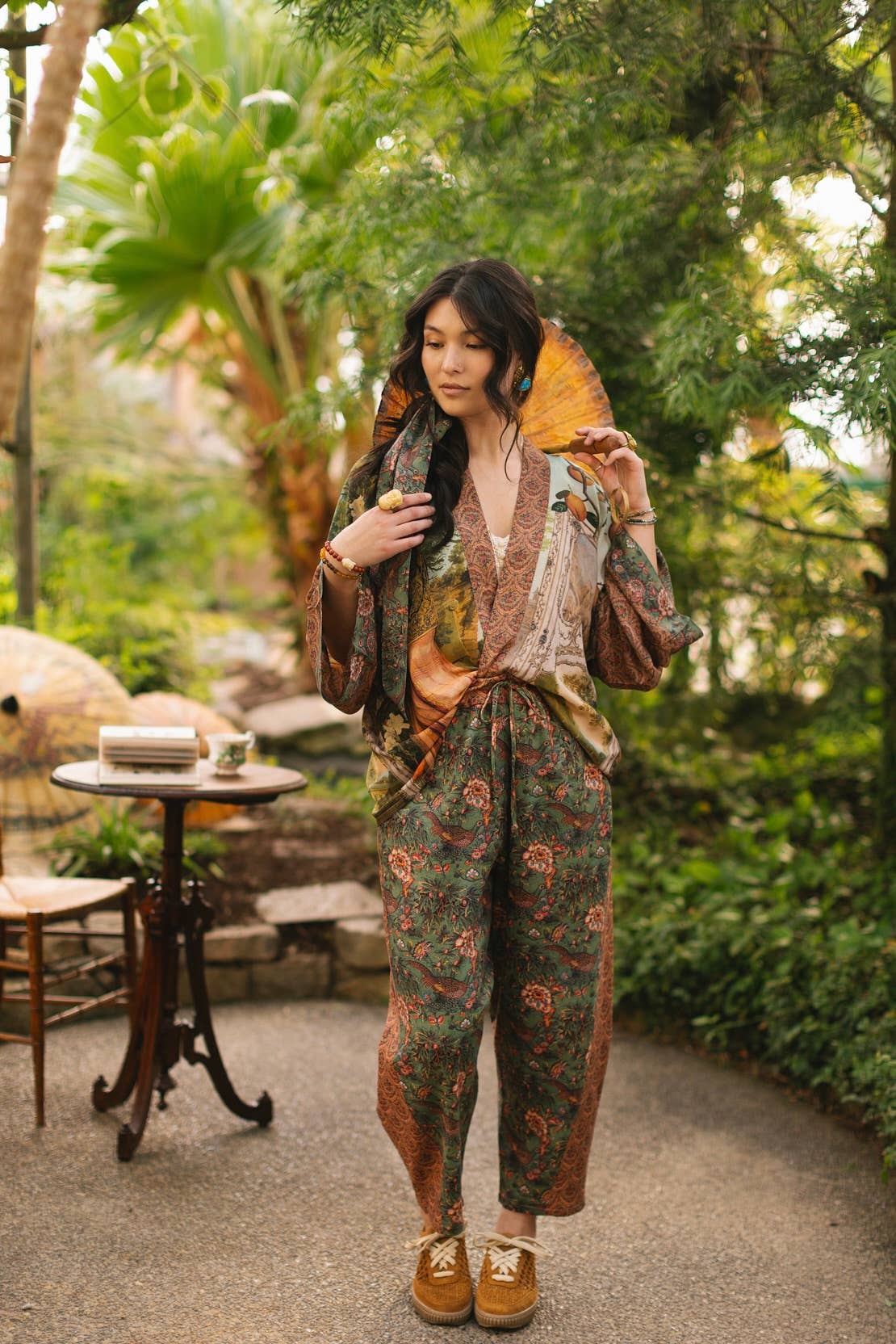 Secret Garden Cropped Jacket - Out of the Blue