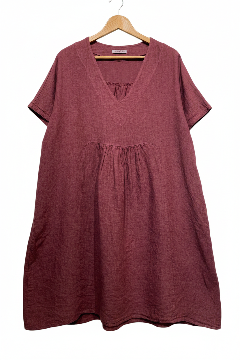 Smock Linen Dress