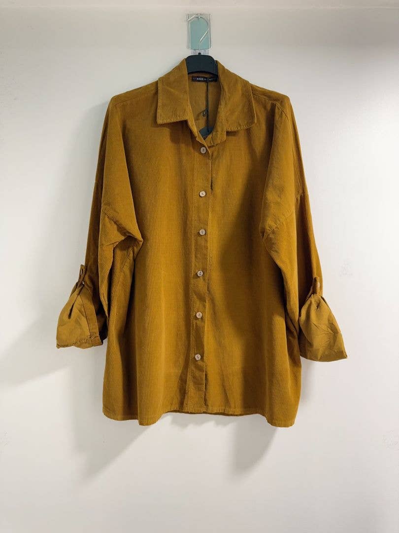 Bordeaux Cord Shirt - Out of the Blue