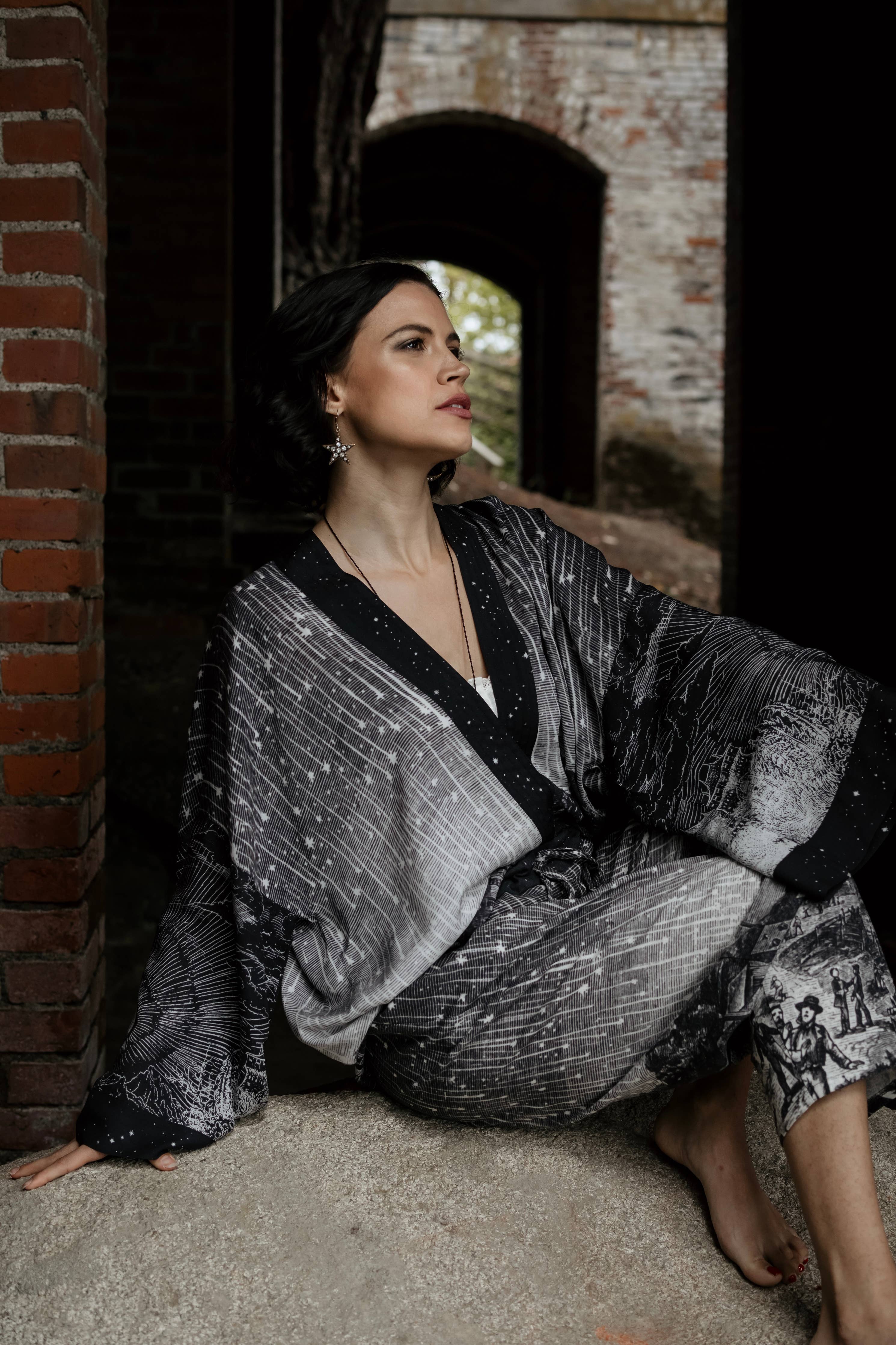 Stargazer Cropped Jacket - Out of the Blue