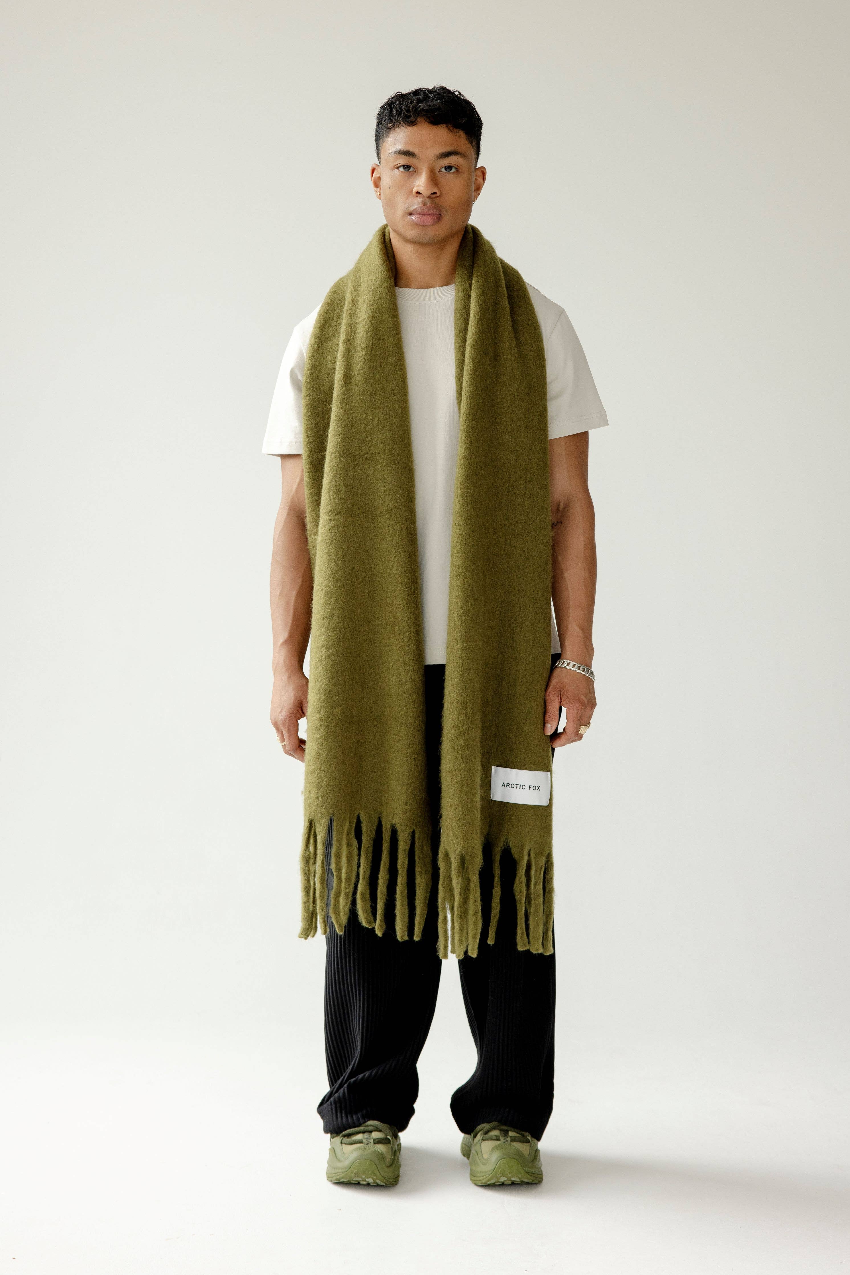 The Reykjavik Scarf - 100% Recycled - Sea Kelp - FW25 - Out of the Blue