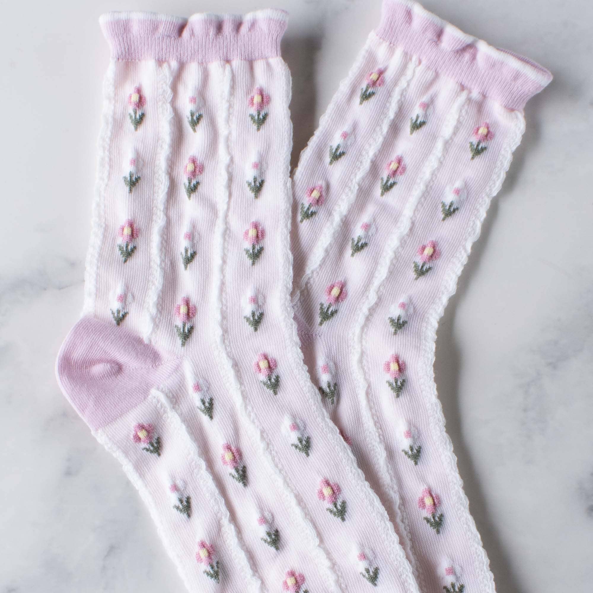 Floral Bud Socks - Out of the Blue