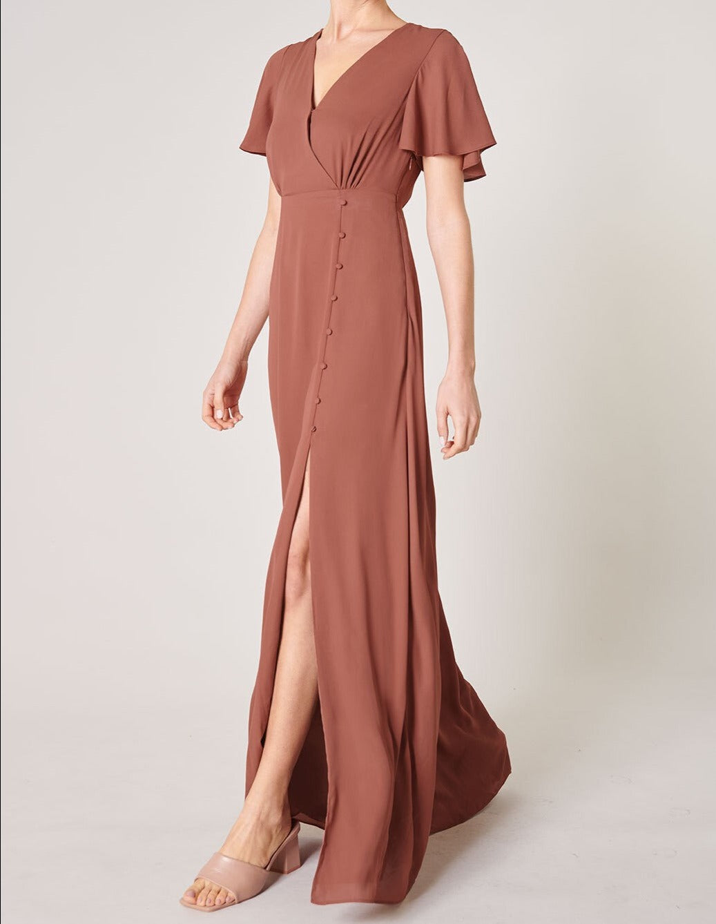 Flutter Sleeve Maxi - Out of the Blue