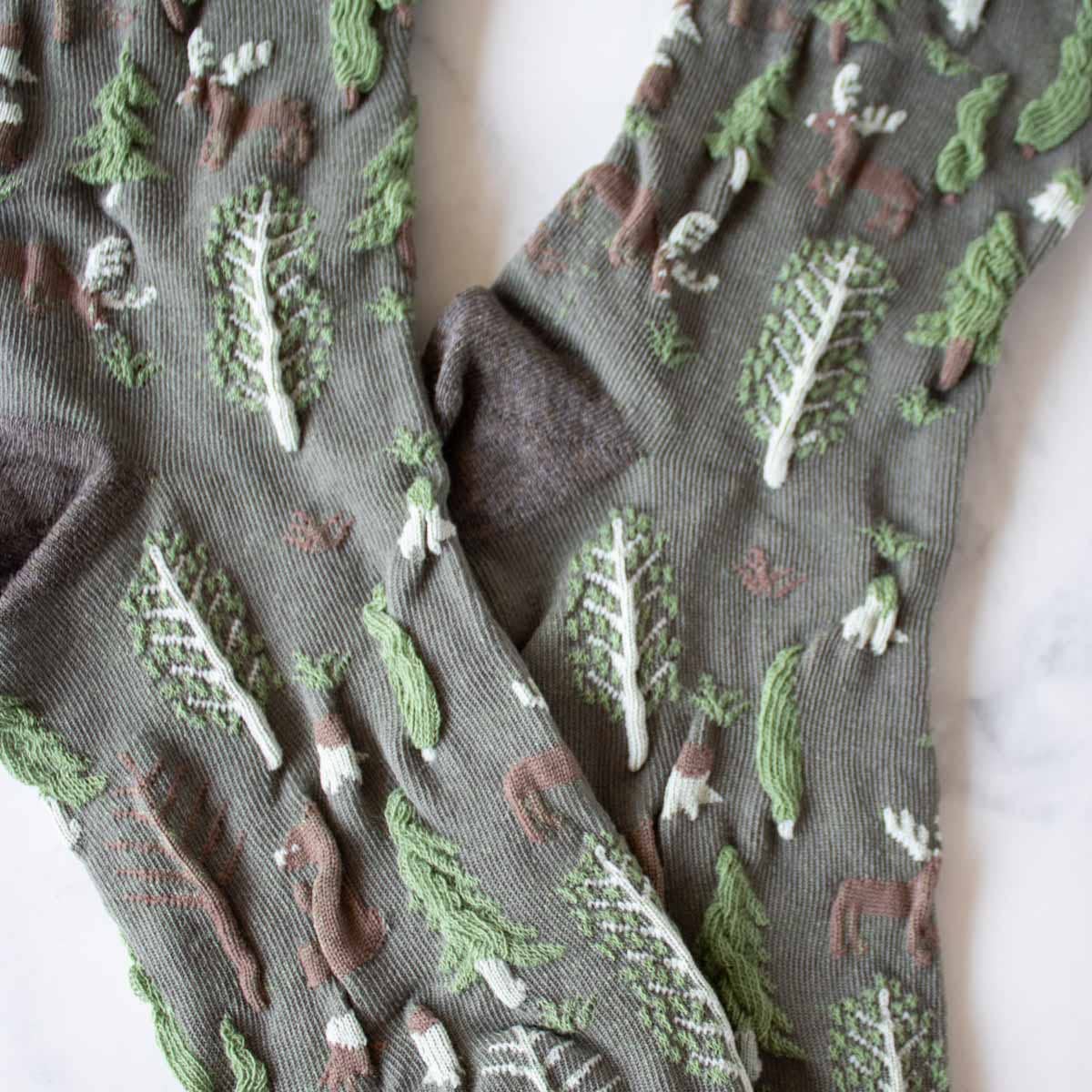 Winter Forest Socks