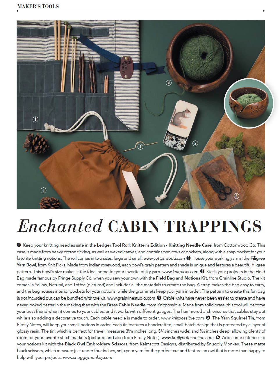 Yarn Squirrel tin - Out of the Blue