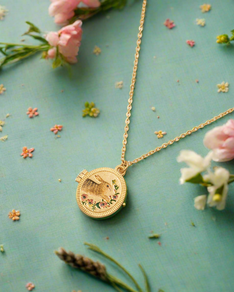 FABLE Running Bunny Locket - Out of the Blue