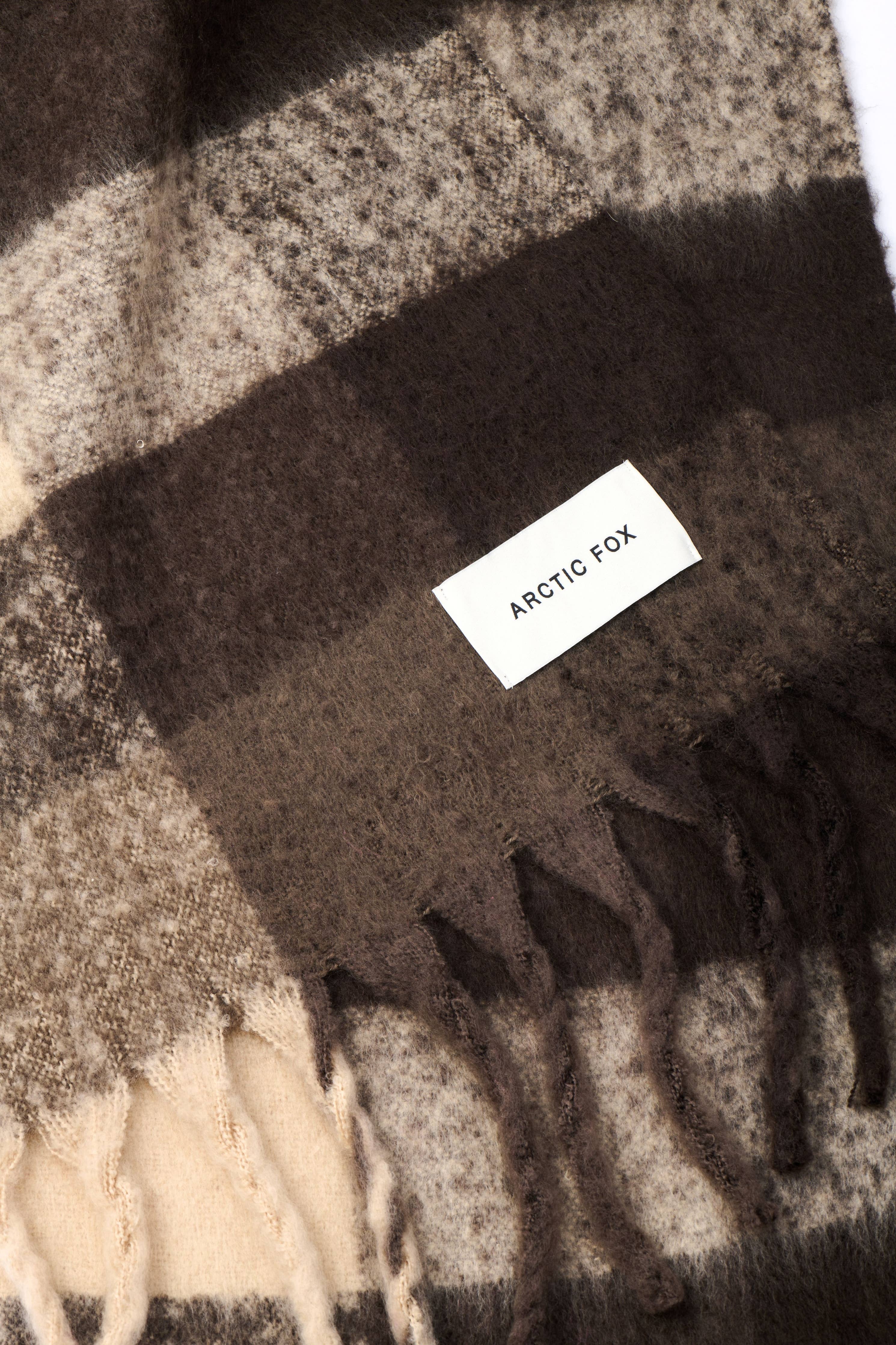 The Reykjavik Scarf Brown Check