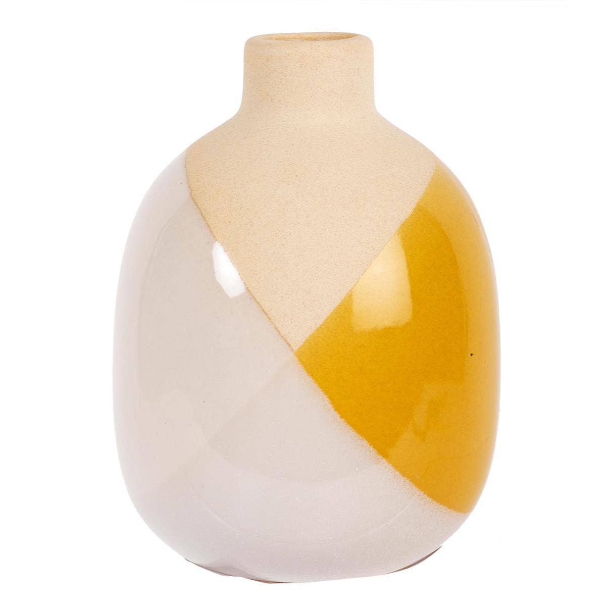 Truu Design Dipped Glaze Bud Vase, 3"D x 4"H - Out of the Blue