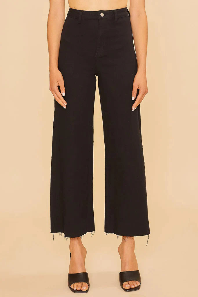 HIGH RISE CROPPED DENIM - Out of the Blue