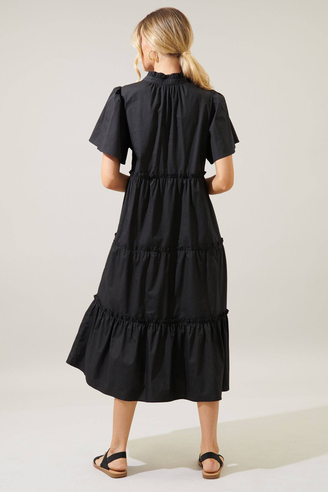 Noelle Poplin Dress - Out of the Blue