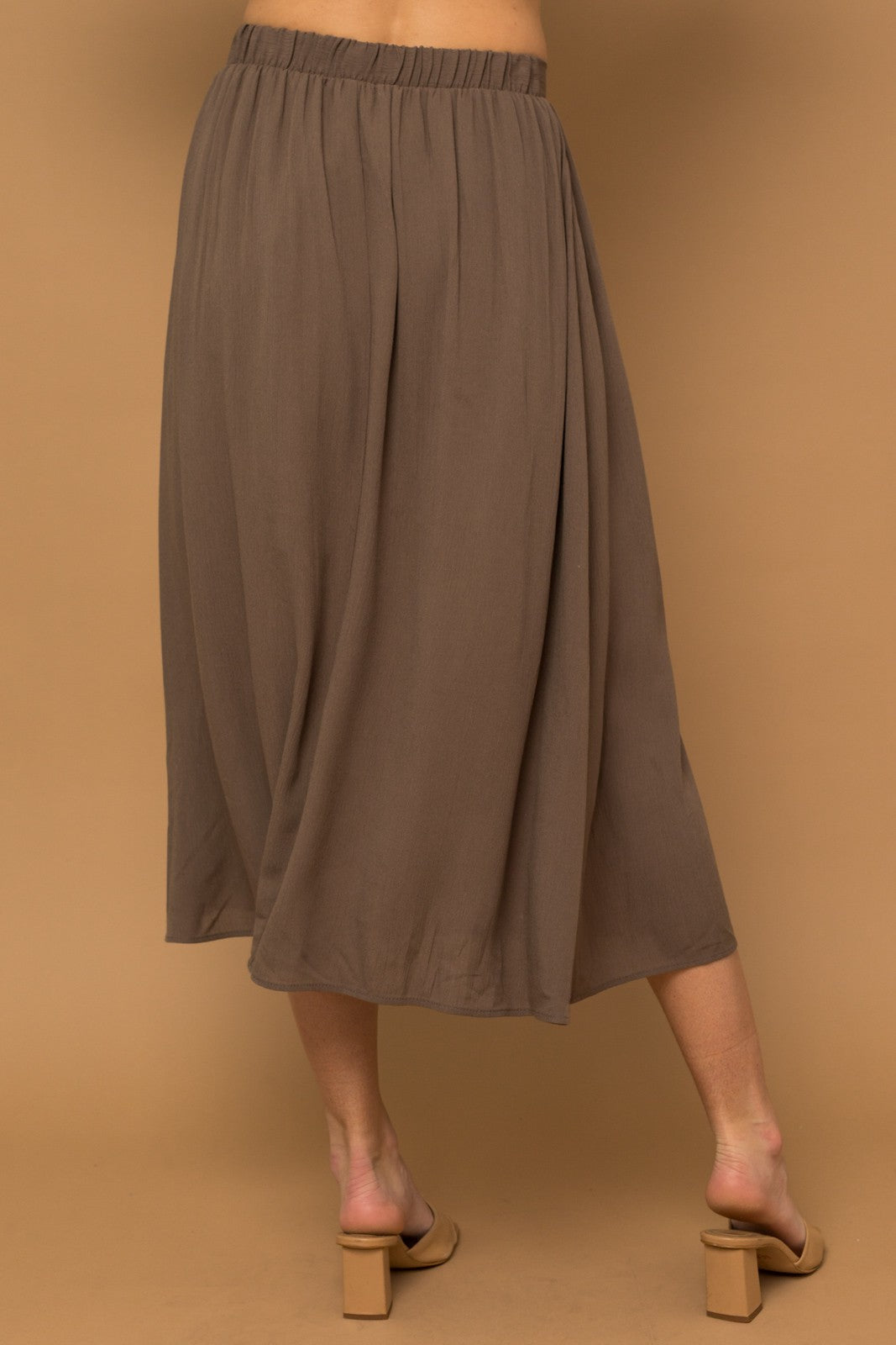 Mocha Midi Skirt - Out of the Blue