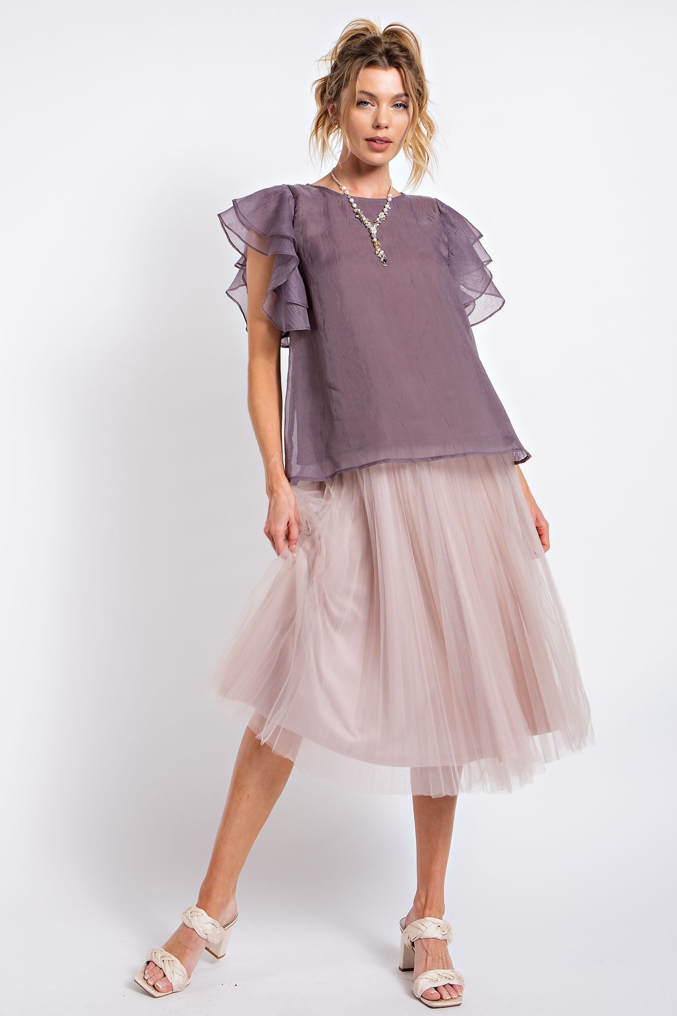 Organza Top - Out of the Blue