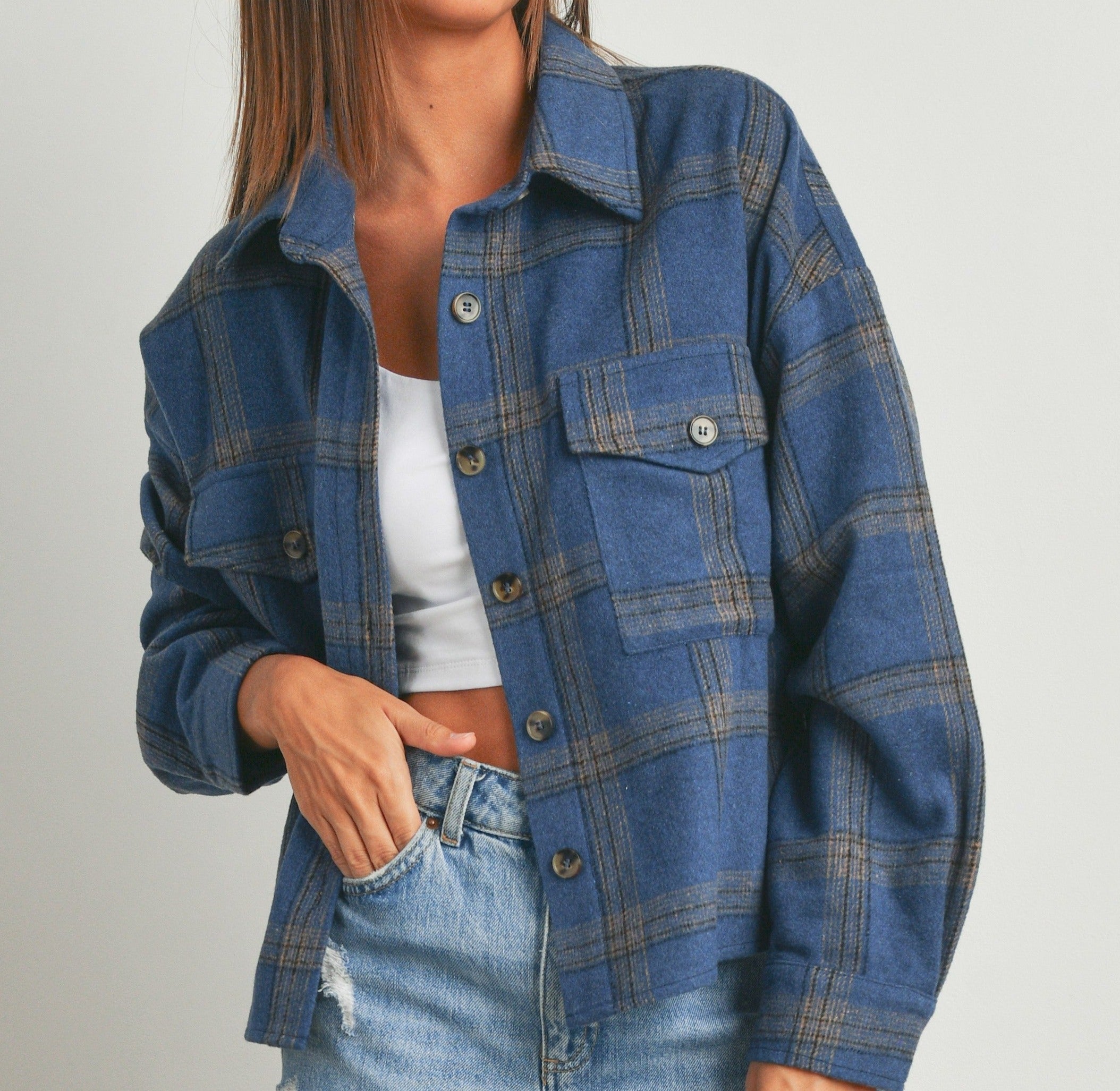 Plaid Jacket - Out of the Blue