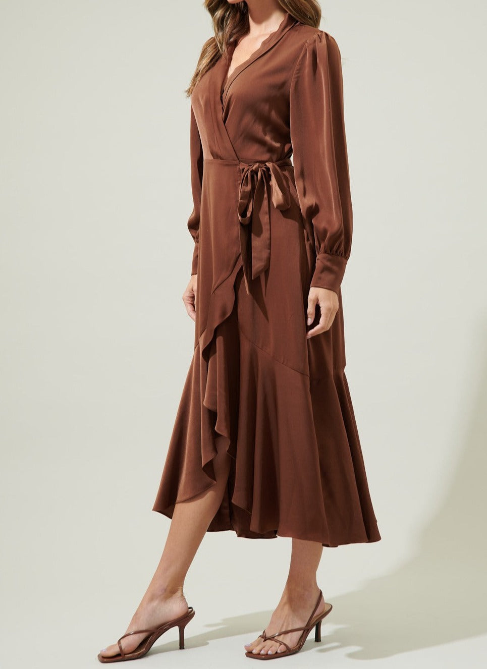 Ophelia Satin Wrap - Out of the Blue