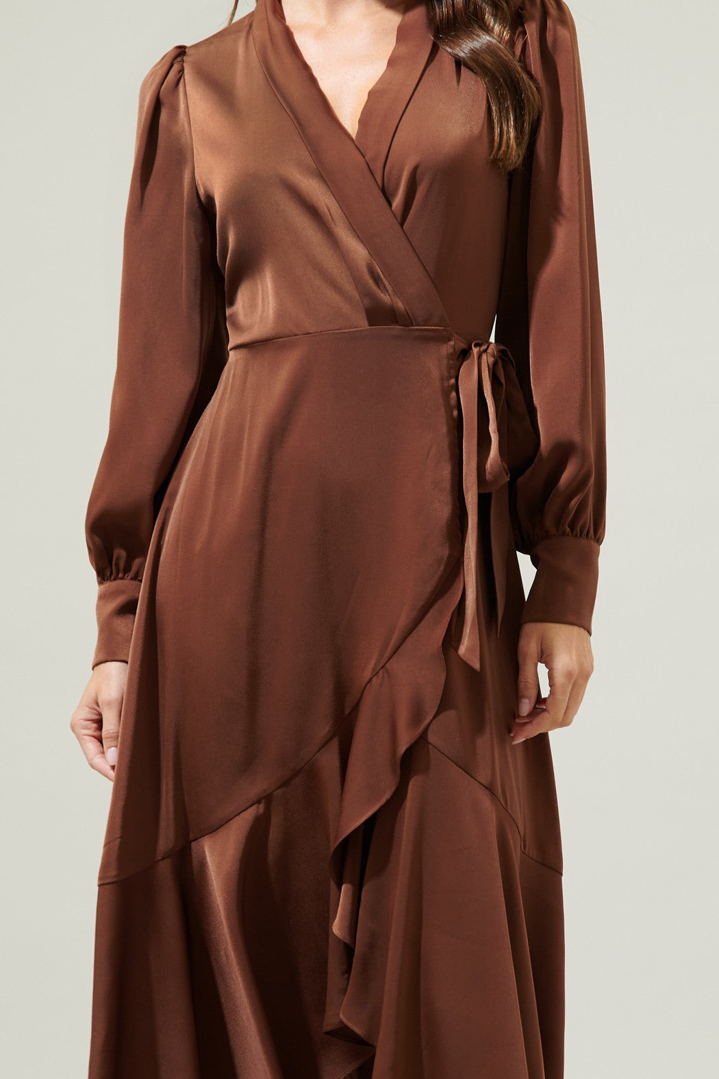 Ophelia Satin Wrap - Out of the Blue