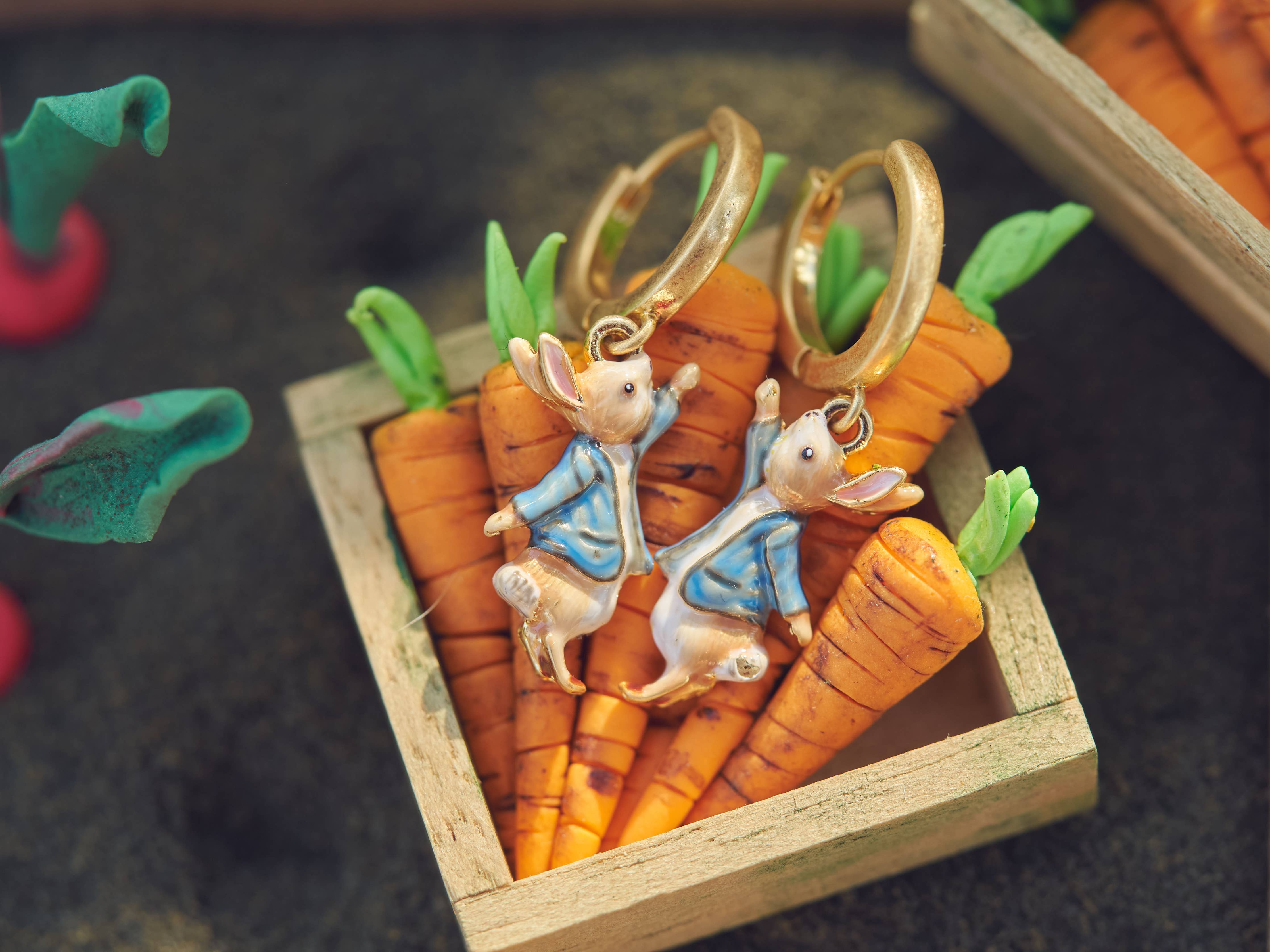 Peter Rabbit Huggie Earrings