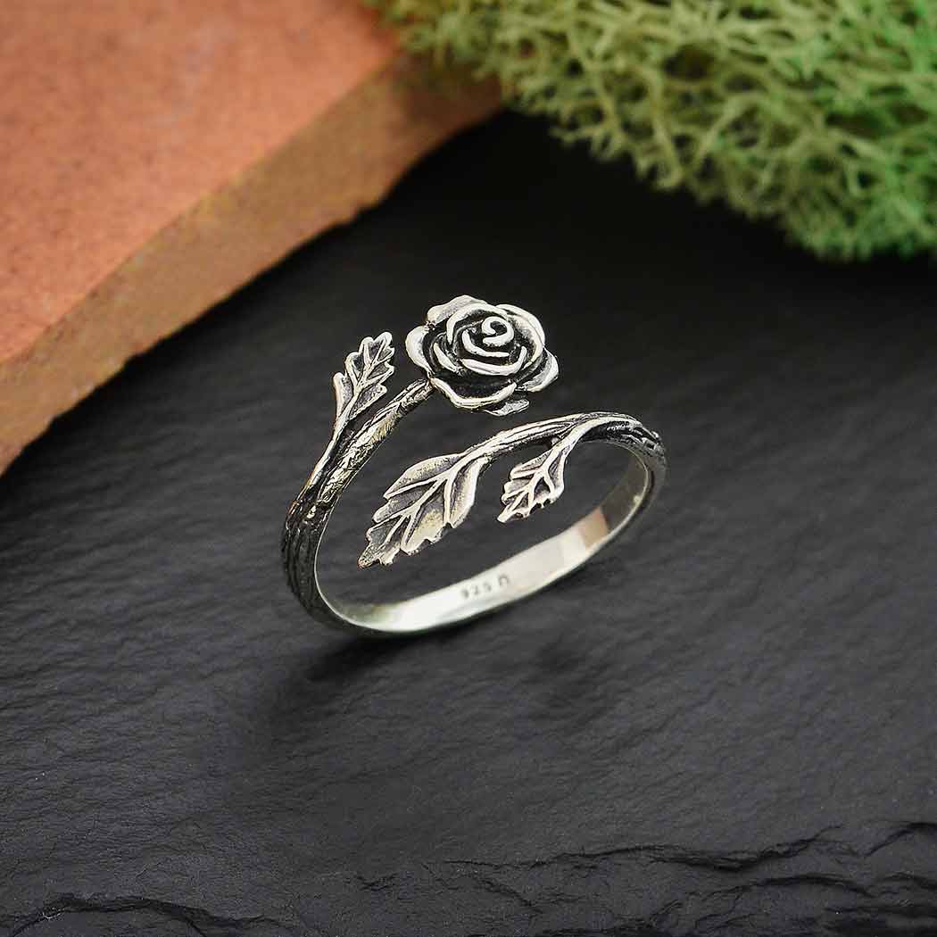 Rose Adjustable Ring - Out of the Blue