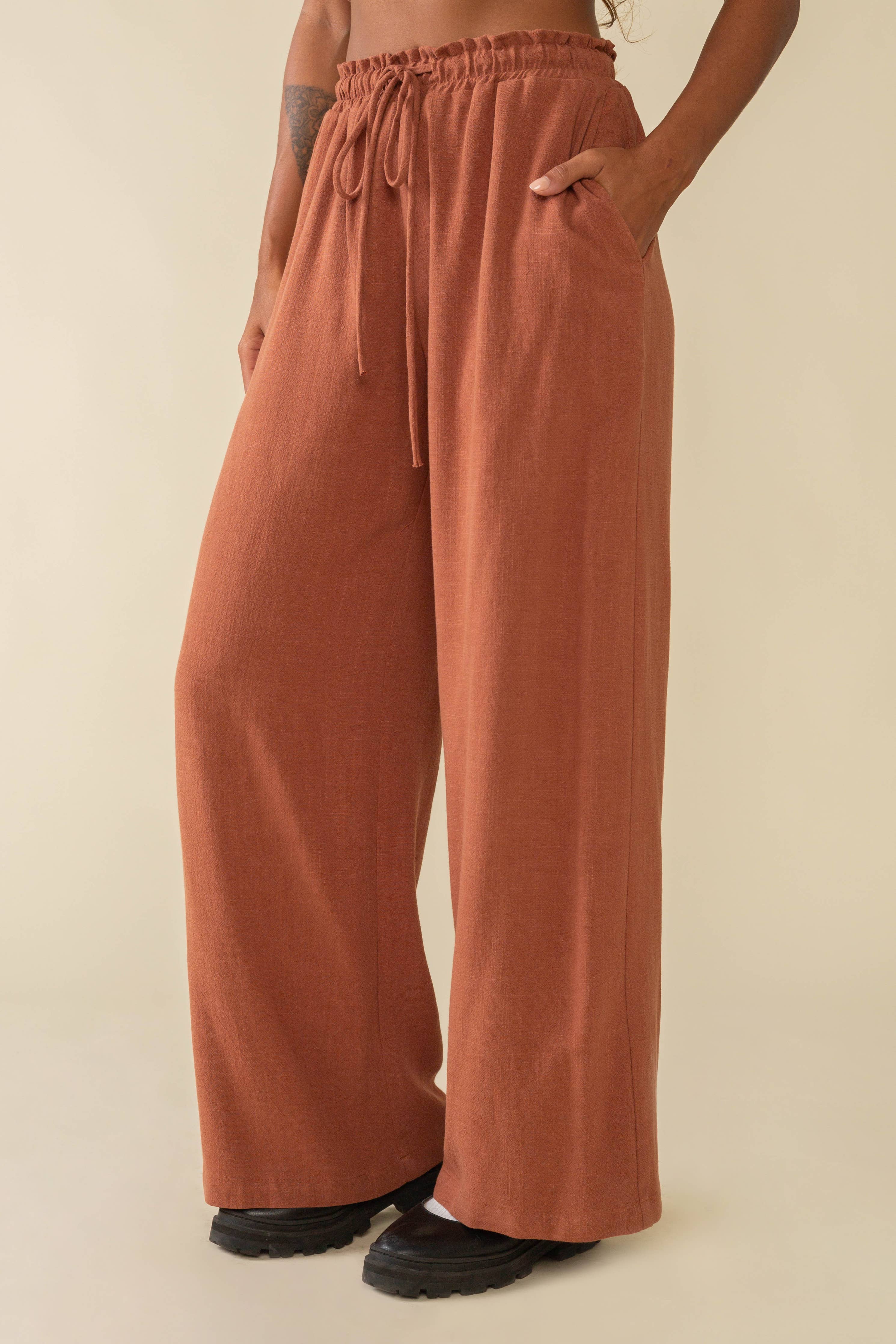 Cove Linen Pant - Out of the Blue
