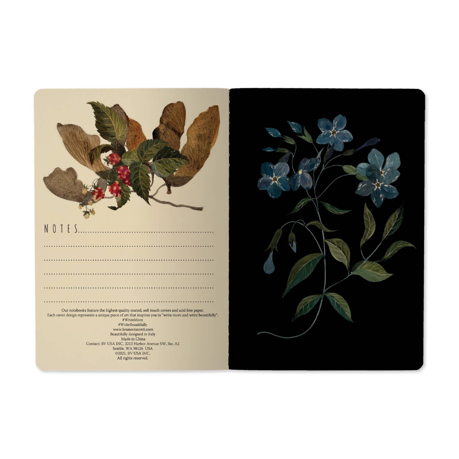 Forest Flowers Notebook - Out of the Blue