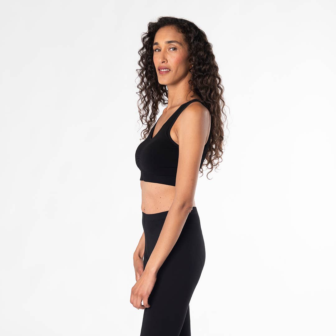 Essential Bamboo Bralette - Black - Out of the Blue