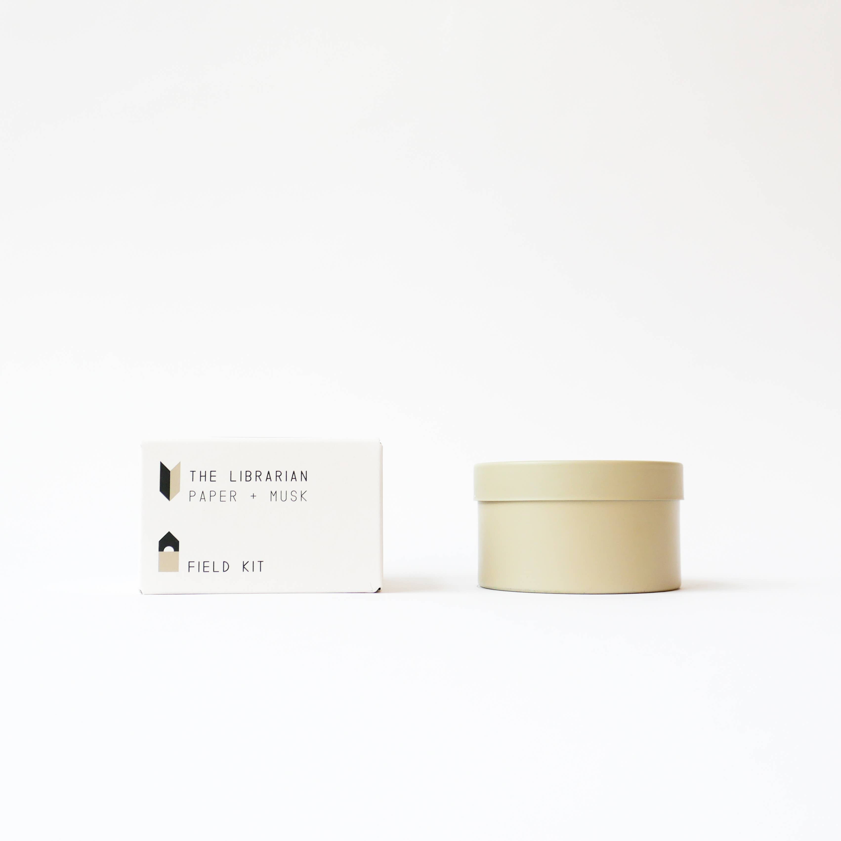 The Librarian Candle - Paper + Musk - Out of the Blue