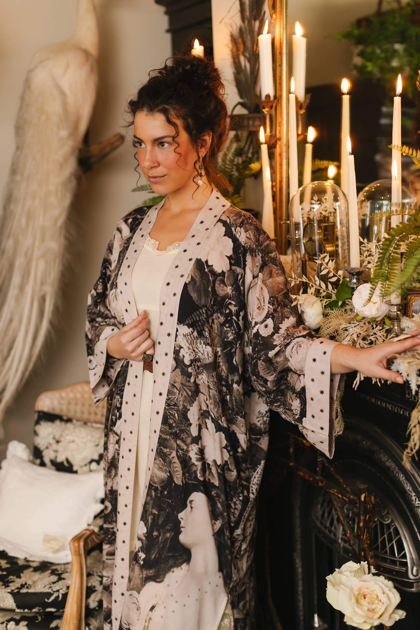 The Looking Glass Bamboo Duster Kimono Robe - Out of the Blue