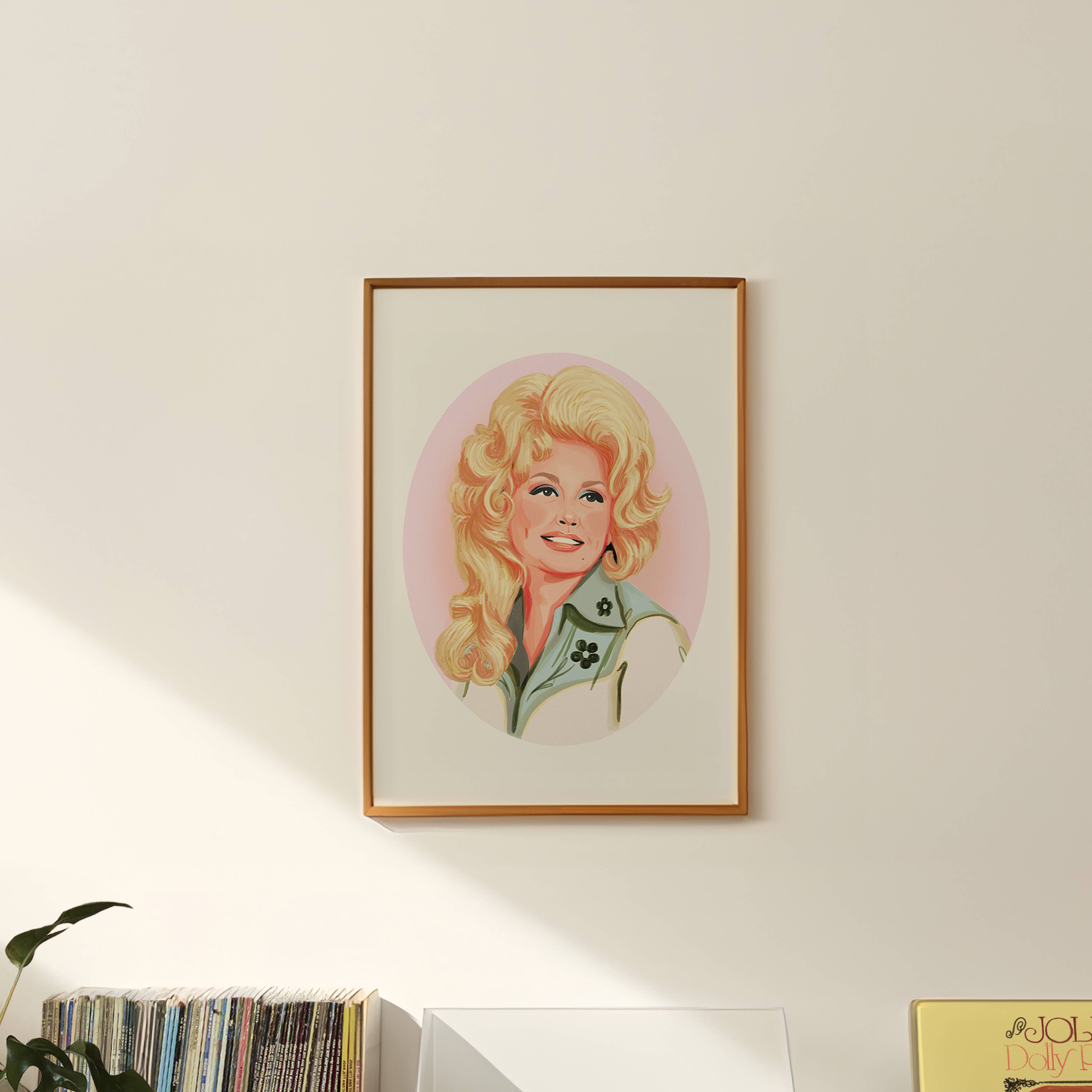 Dolly Parton Portrait Art Print - Out of the Blue