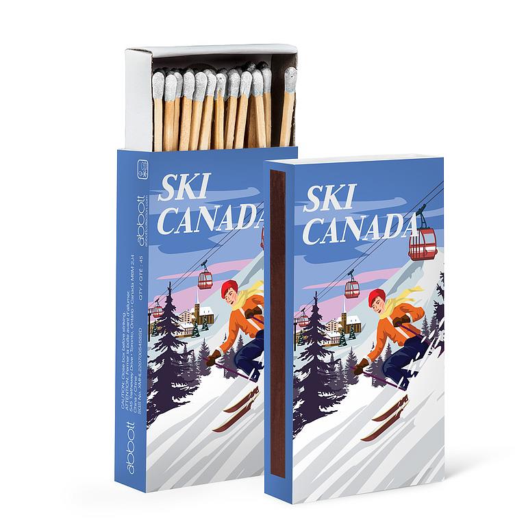 Ski Canada Poster Matches-45 Stks-4"L - Out of the Blue
