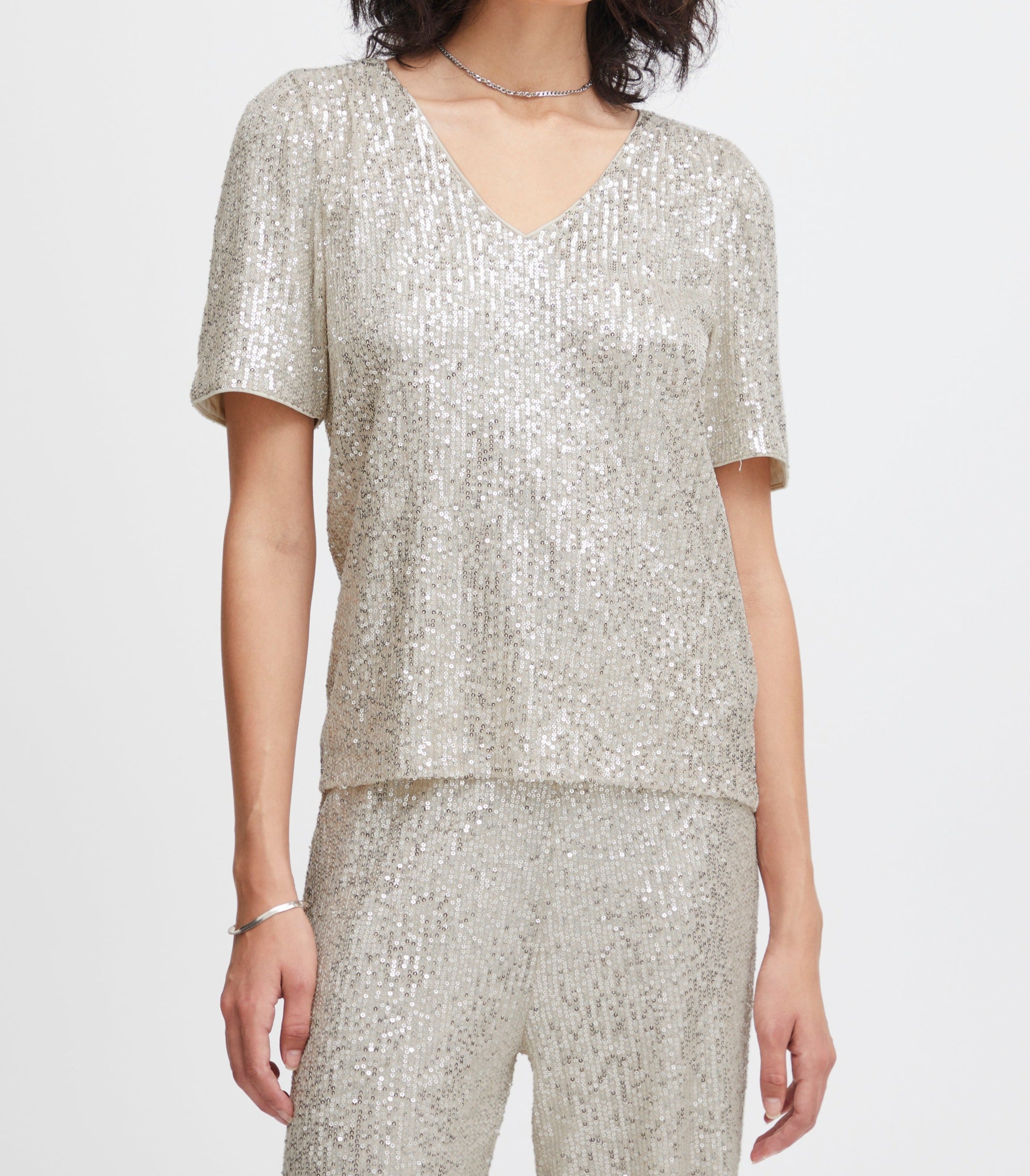 Sequin Top - Out of the Blue