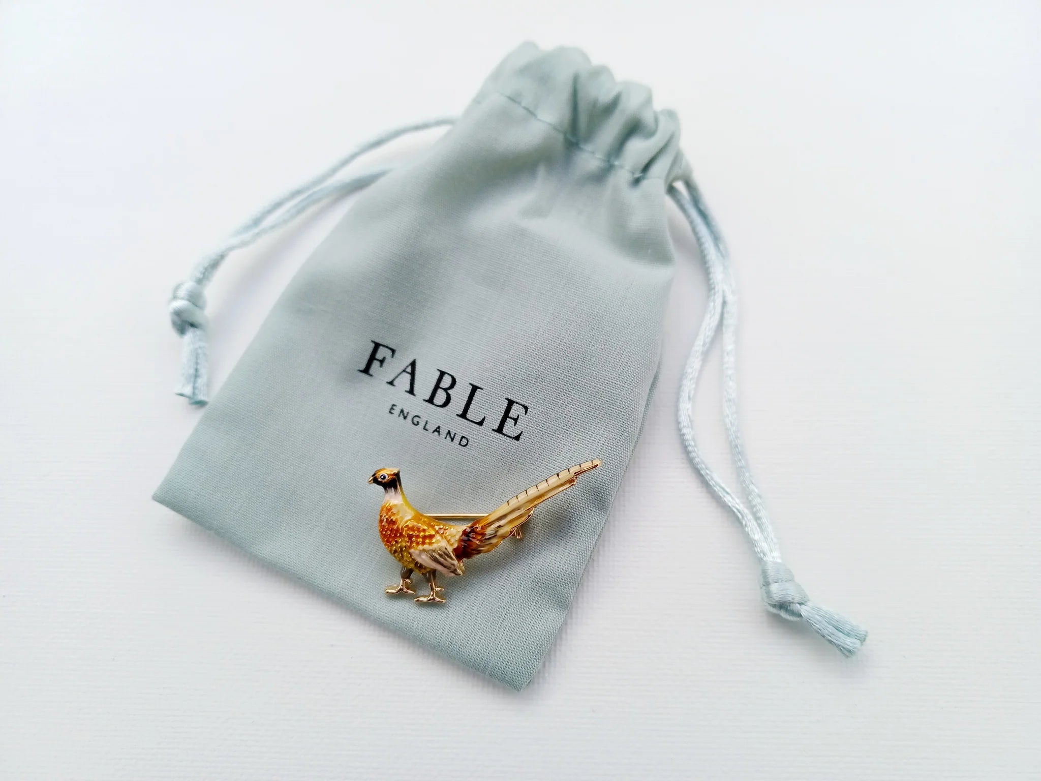 Pheasant Brooch - Out of the Blue