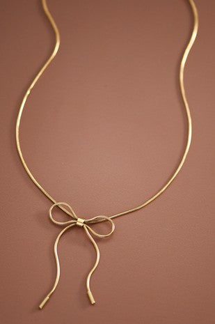Bow Necklace - Out of the Blue