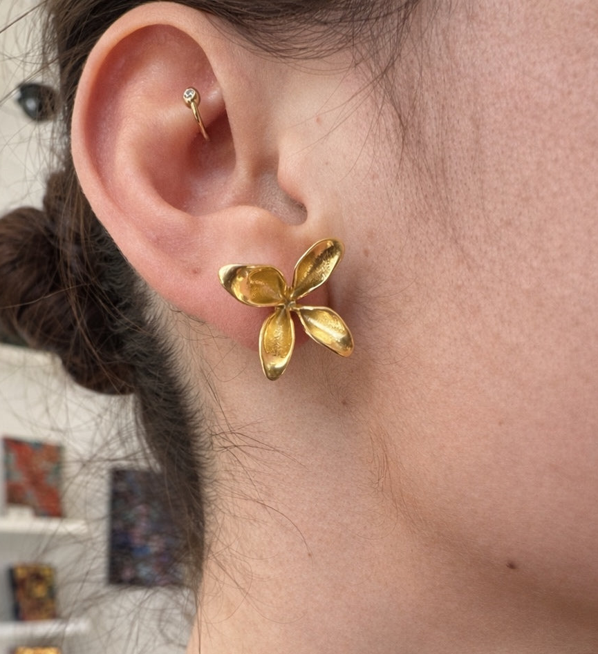 Golden Bloom Convertible Earrings - Out of the Blue