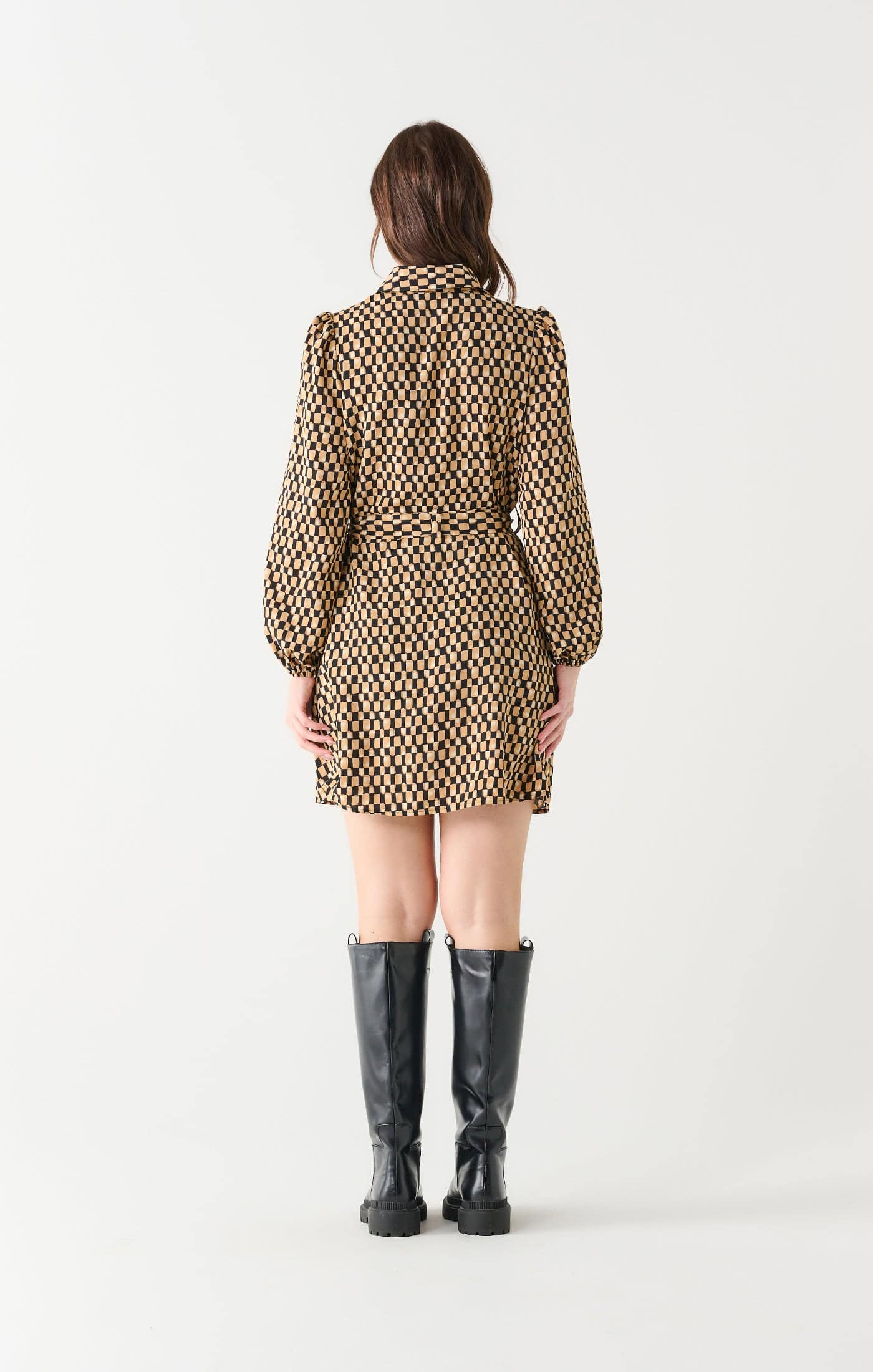 Geo Shirt Dress - Out of the Blue