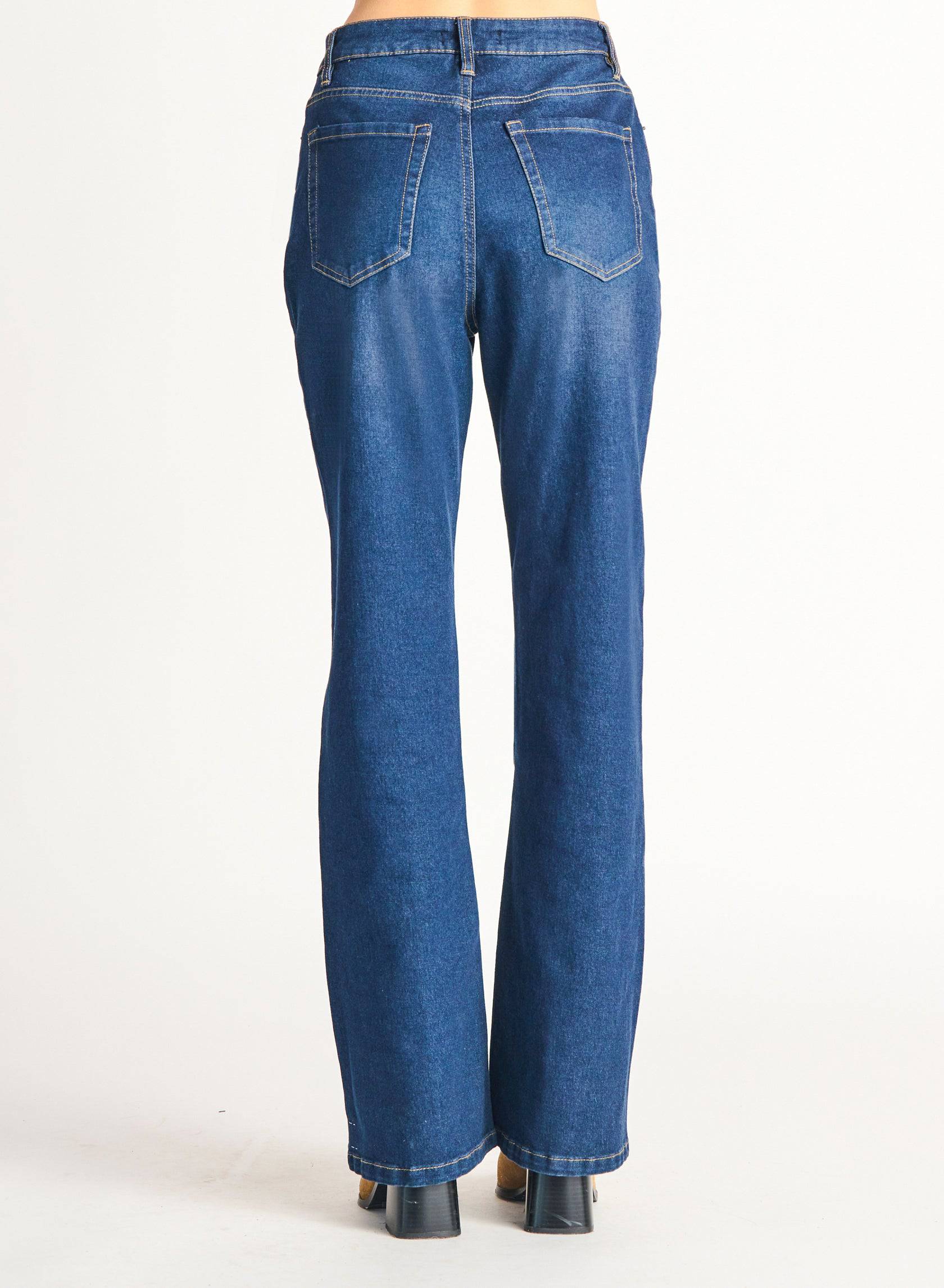 High Rise Flared Jean - Out of the Blue