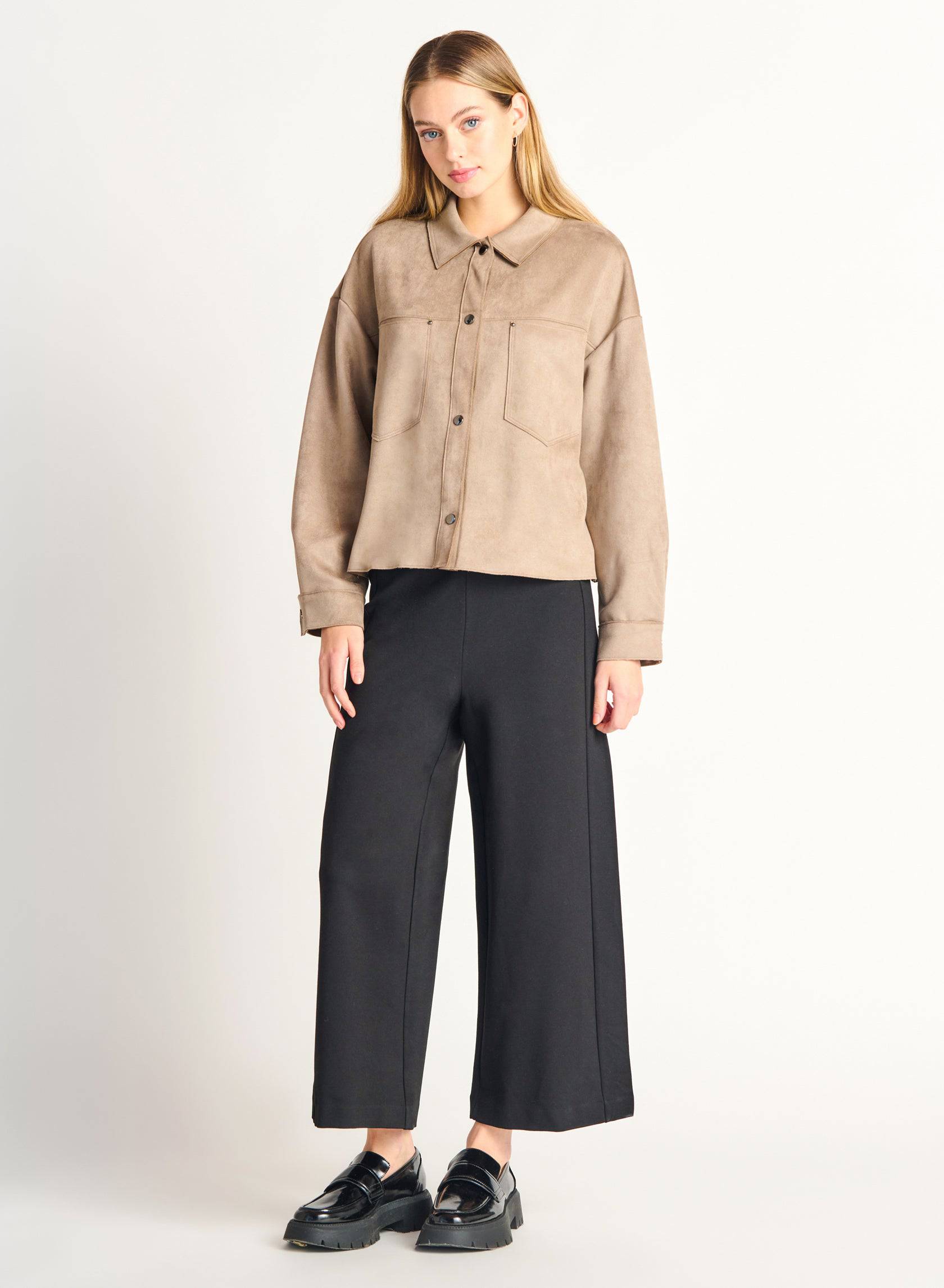Faux Suede Jacket - Out of the Blue